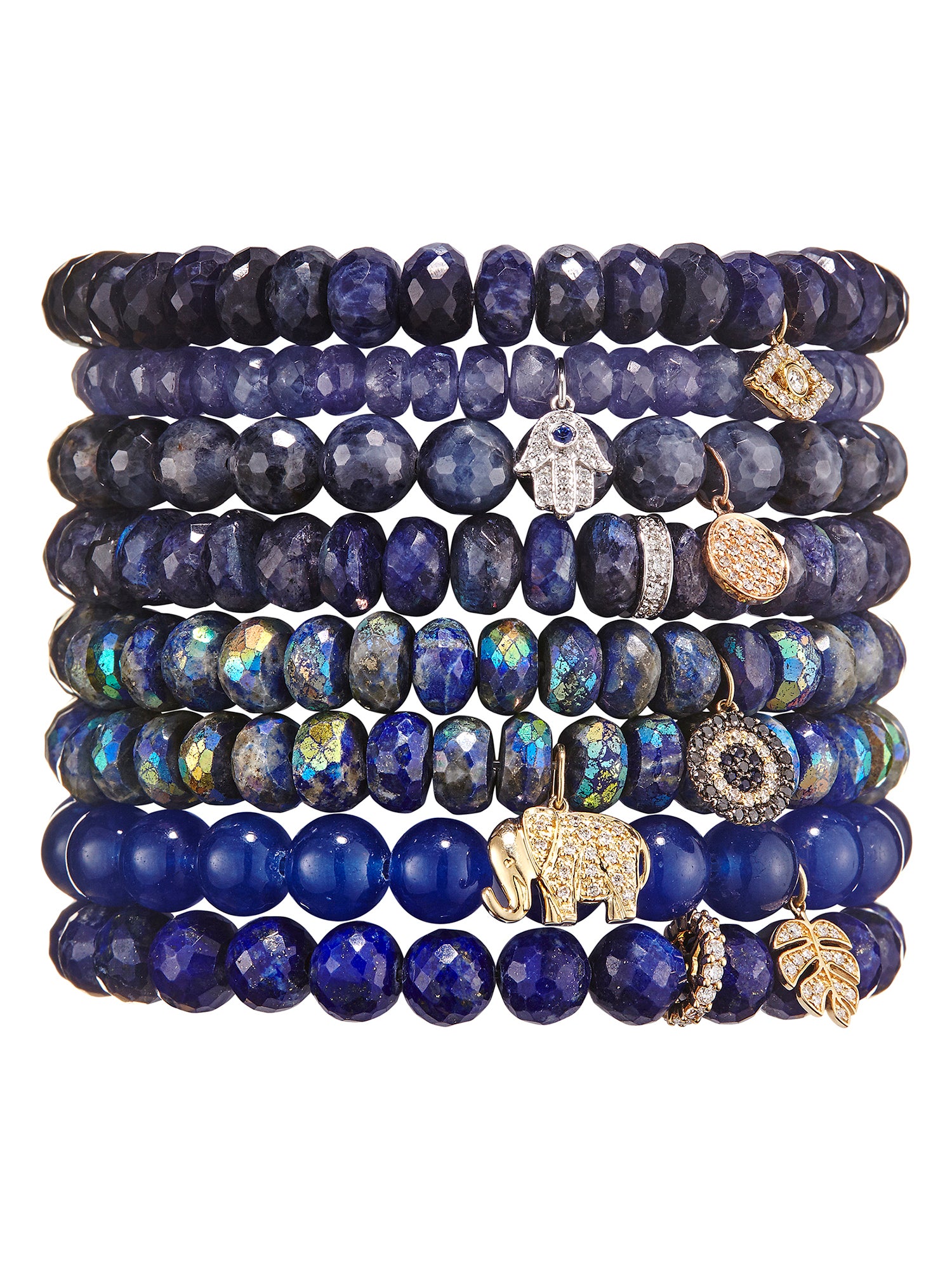 Blue Sapphire Pavé Diamond Disc Bracelet for Women - Elegant 925 Sterling Silver Tennis Bracelet - Perfect for Weddings, Parties & Special Occasions