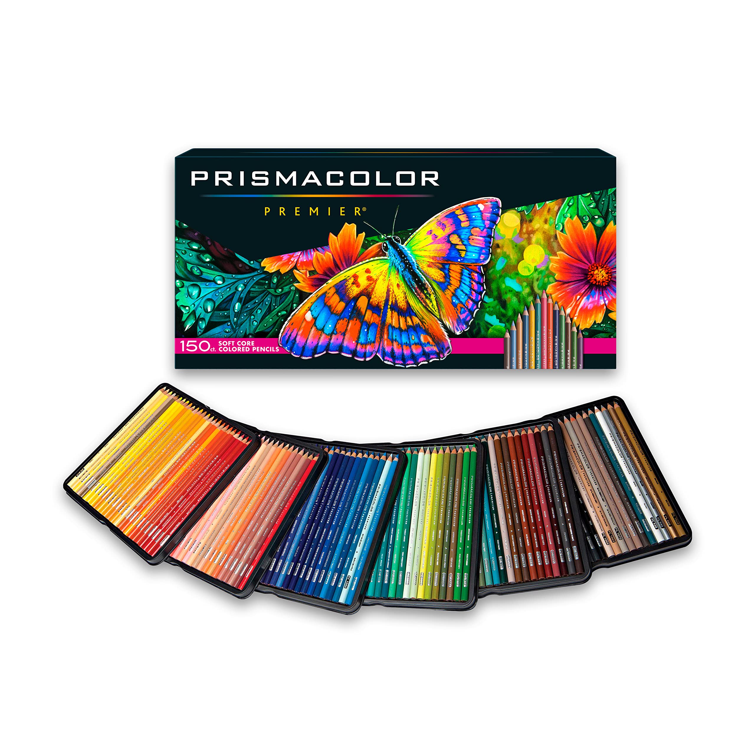 Prismacolor Premier Soft Core Colored Pencils Set of 150 - Professional Art Supplies for Drawing, Sketching & Adult Coloring Books | Perfect for Artists, Students & Creative Projects