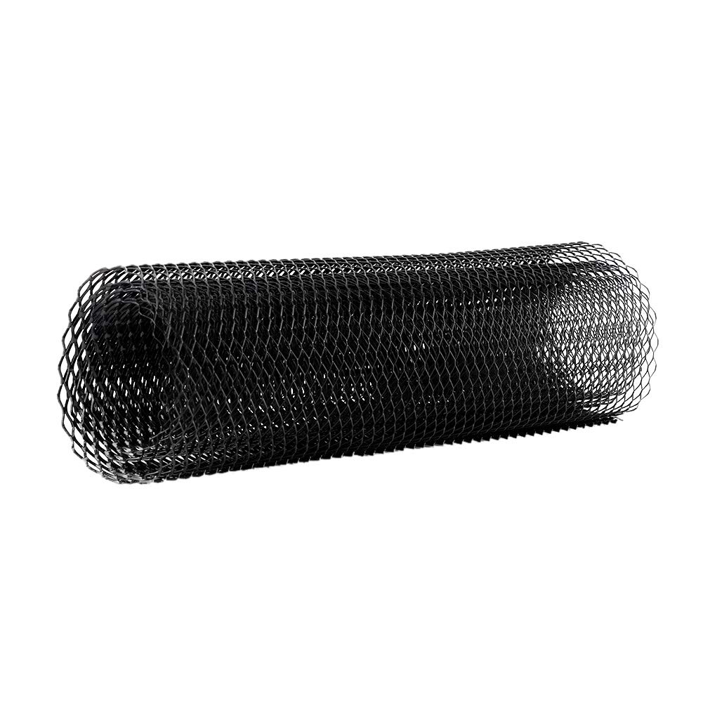 Qiilu 1 Aluminum Alloy 612mm Universal Car Front Grille Mesh - Black Hexagonal Grid Bumper Cover for Enhanced Vehicle Style & Protection | Perfect for Car Customization, Off-Road Upgrades & Automotive Restoration Projects