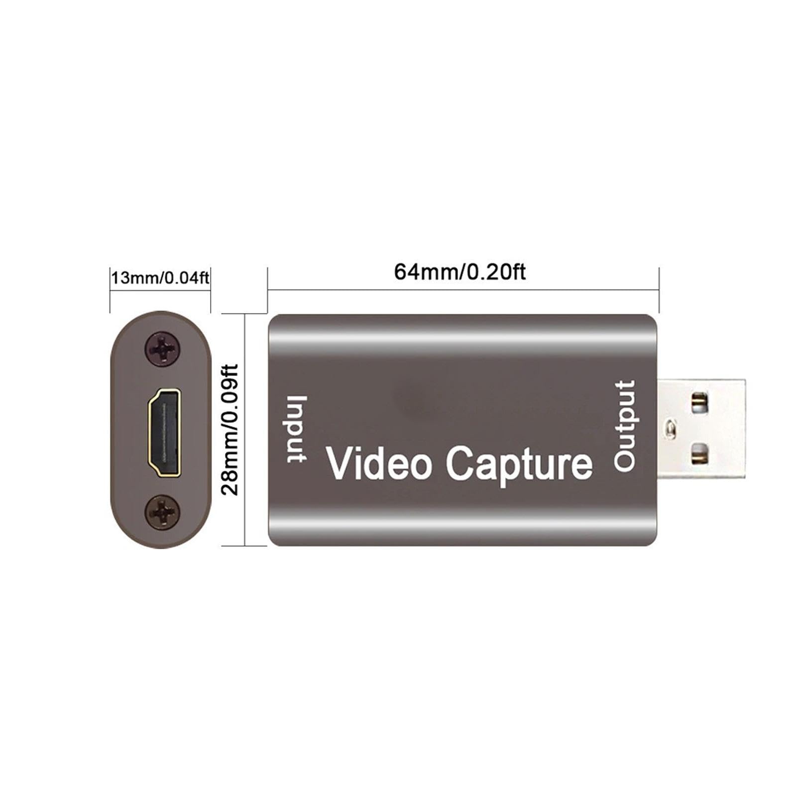 SVCEQZE 4K Video Capture Card - No Signal Loss HDMI Audio Recorder for Live Streaming, Gaming, Recording & Podcasting - Compatible with PC, Mac, PS5, Xbox & Nintendo Switch