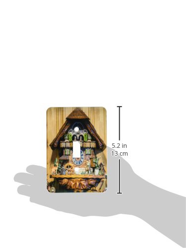 3D Rose Germany Cuckoo Clock Light Switch Cover - Rothenburg Themed Wall Plate for Home Decor, Kitchen, Bedroom & Office