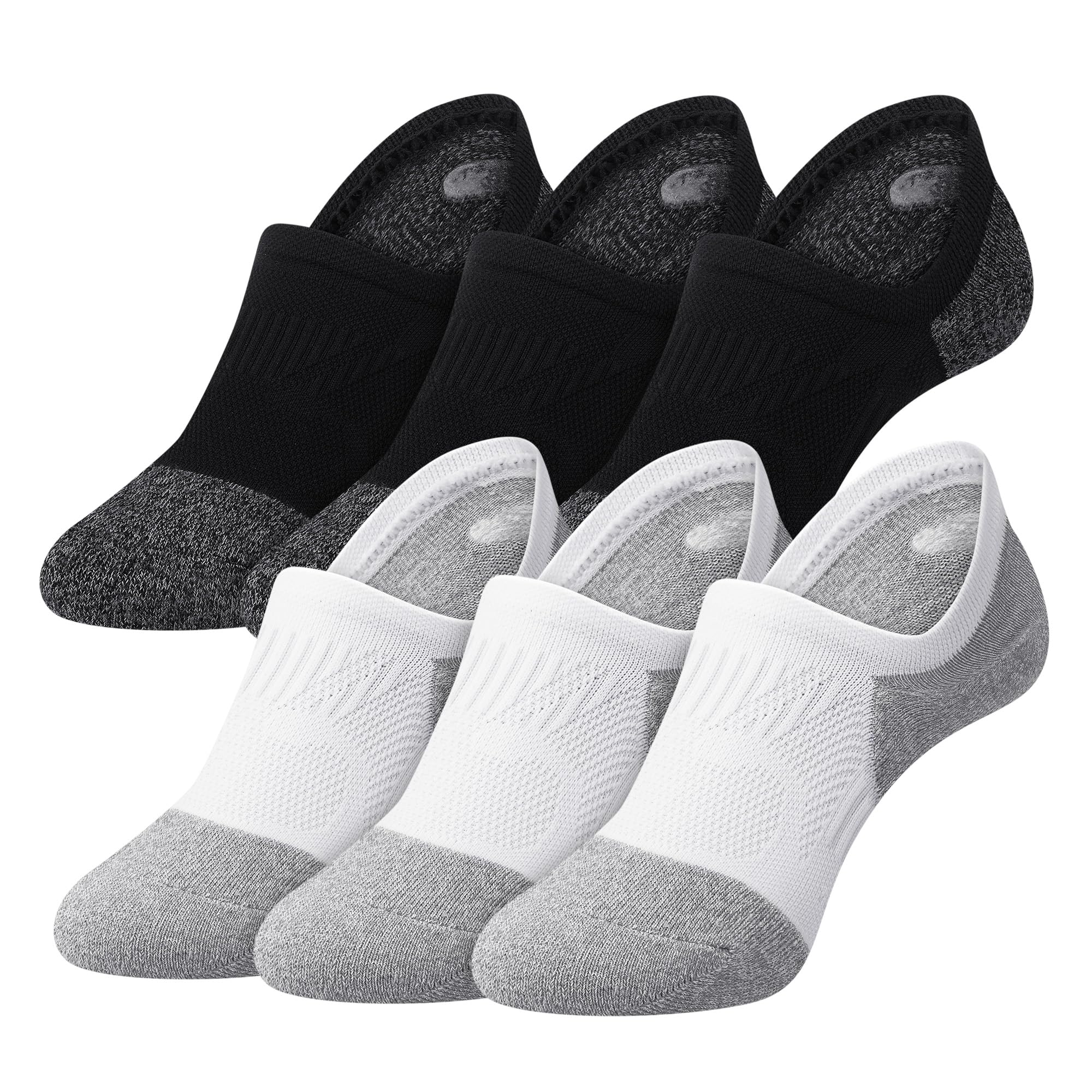 Gonii Women's No Show Socks - 5 Pairs Low Cut Athletic Compression Running Socks with Cushioning | Perfect for Workouts, Jogging & Everyday Wear