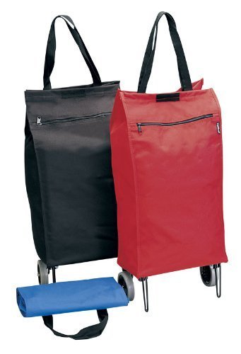 Goodhope Shopping Cart Blue - Durable Grocery Cart with Wheels for Supermarket, Shopping Mall & Outdoor Use | Foldable & Lightweight by GOODHOPE Bags
