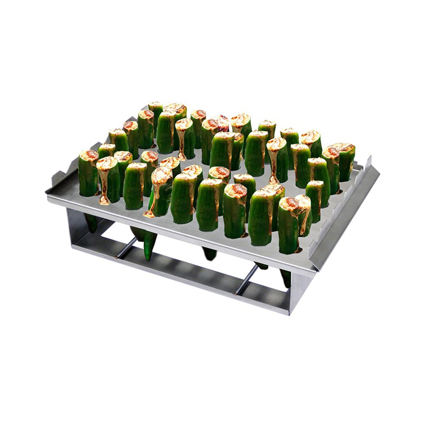 MAN-5GT1 Multi-Function BBQ Grill Topper - Heavy Duty Stainless Steel Cooking Grid for Grilling Vegetables, Meats & Seafood - Perfect for Outdoor Camping, Backyard Parties & Tailgating