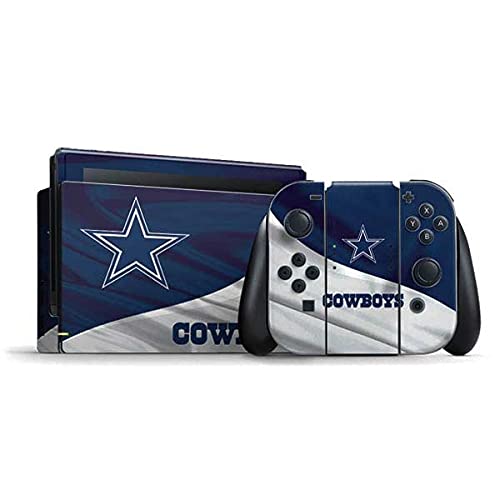 Official NFL Dallas Cowboys Gaming Skin Decal for Nintendo Switch Bundle - Custom Protective Vinyl Sticker for Gaming Consoles & Accessories - Perfect for Fans, Gifts & Game Room Decor