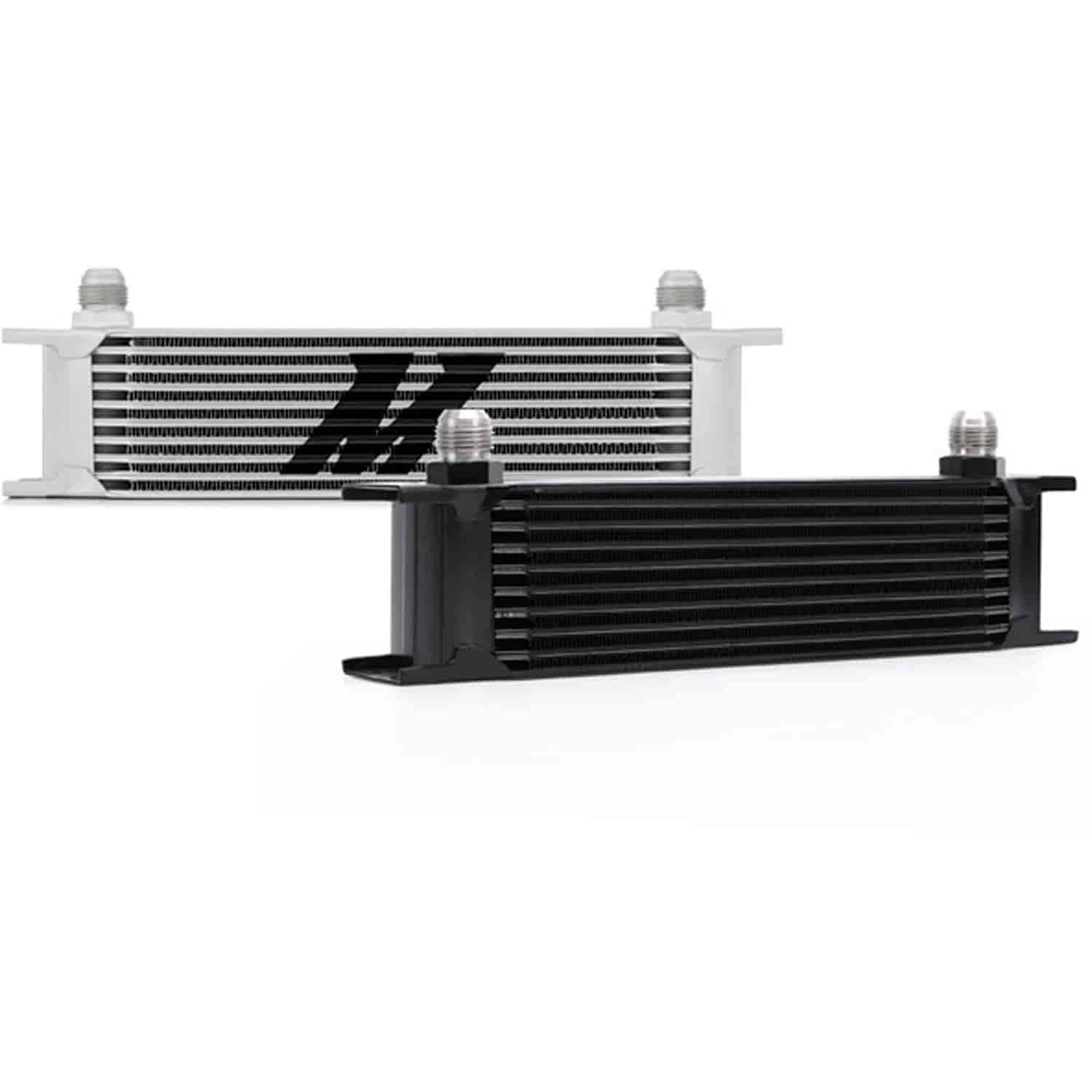 Mishimoto Universal 10 Row High Performance Oil Cooler Kit - Black | Engine Cooling System Upgrade for Cars, Trucks & Performance Vehicles | Perfect for Racing, Towing & High-Temperature Driving Conditions