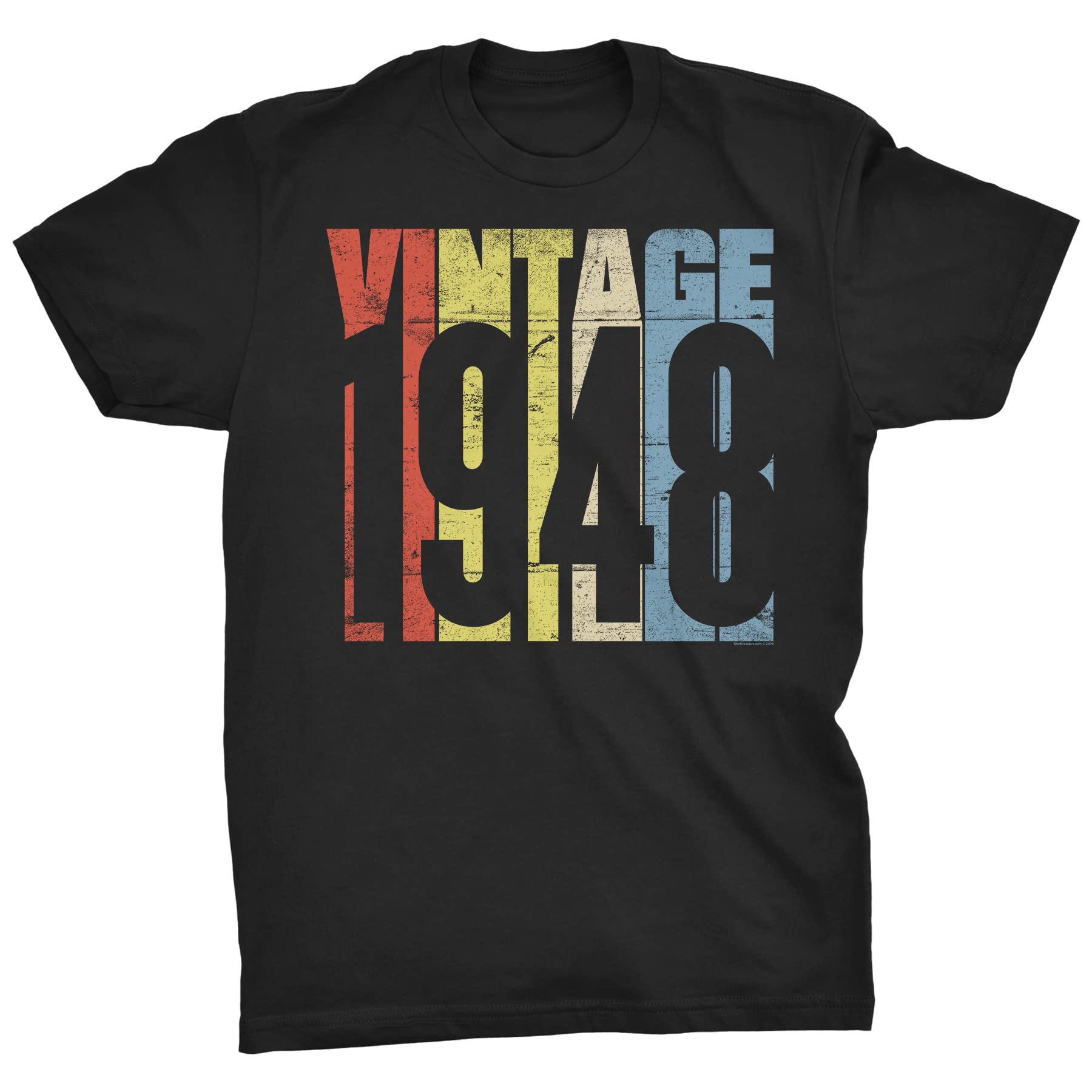 74th Birthday Shirts for Men - Vintage 1948 Retro Style T-Shirt - Unique 74th Birthday Gift Idea for Dad, Grandpa - Perfect for Parties & Celebrations