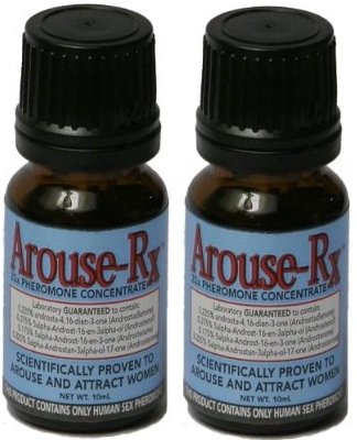 2 Bottles Arouse-Rx Sex Pheromones for Men - Unscented Cologne Additive to Attract Women (20mL) - Enhance Confidence & Attraction for Dating, Clubs & Romantic Nights
