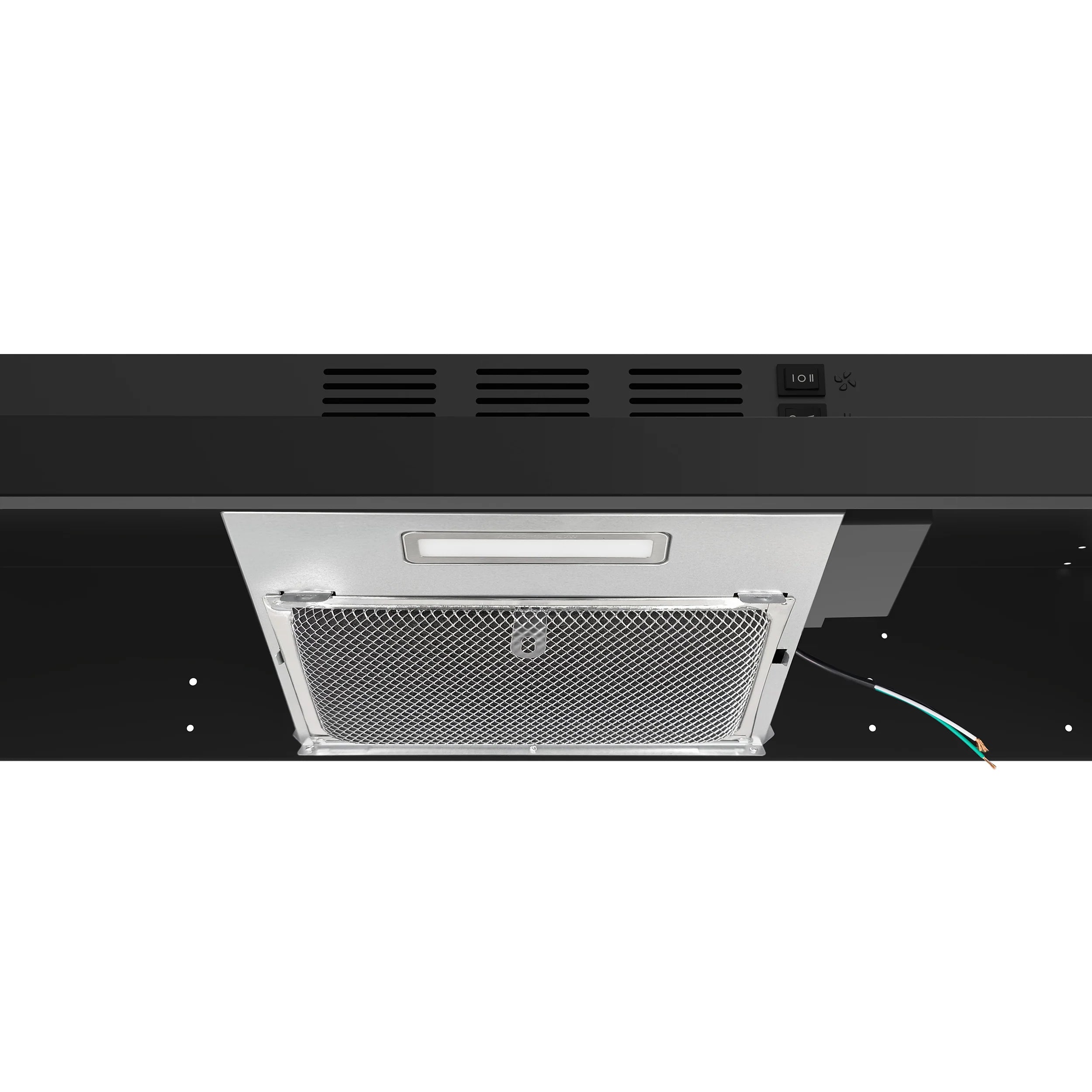 Forno 30 200 CFM Compact Under Cabinet Range Hood in Black - FRHUC5200 30BLK | Powerful Ventilation for Small Kitchens & Apartments