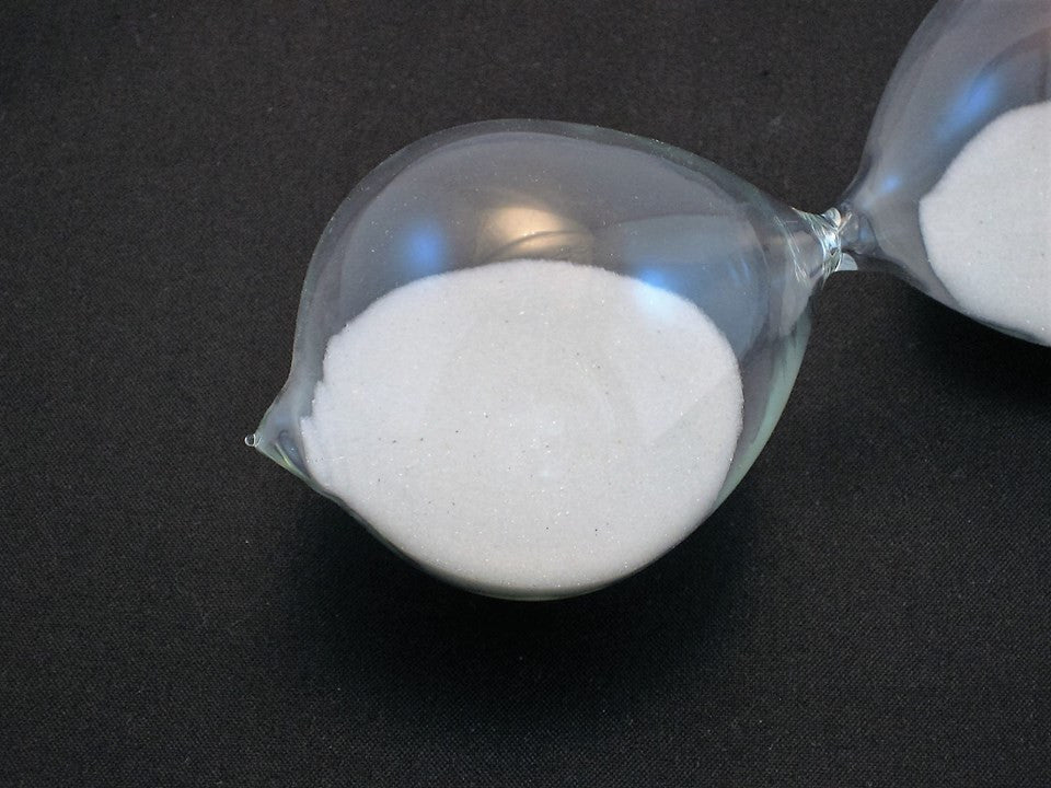 60 Minute Hourglass Timer with White Sand - Perfect for Meditation, Yoga, and Time Management