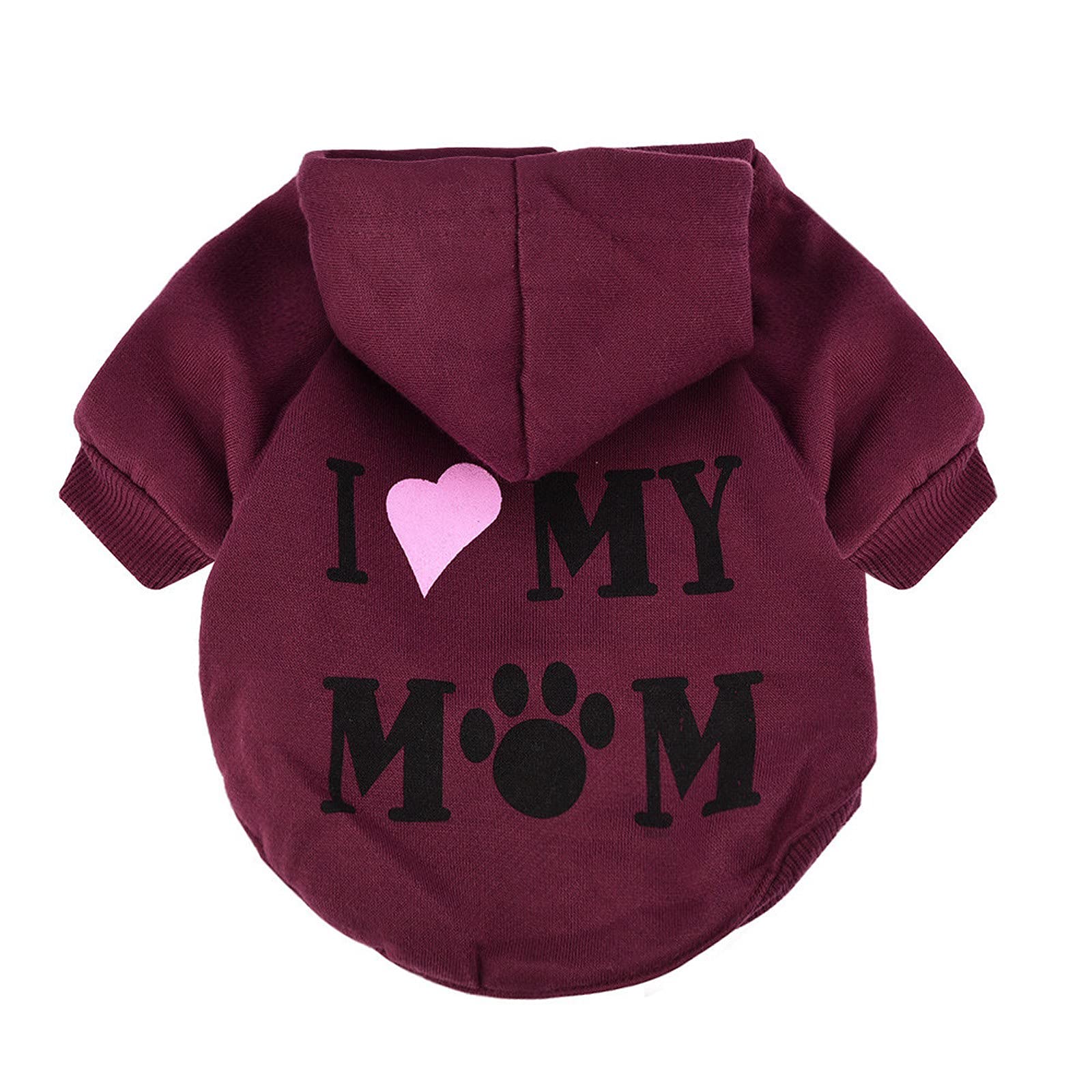 Puppy Hoodie Sweatshirt - Loose Fit Pet Dog Cat Clothes for Summer & Spring - Perfect for Tiny Dog Outfits & Daily Walks