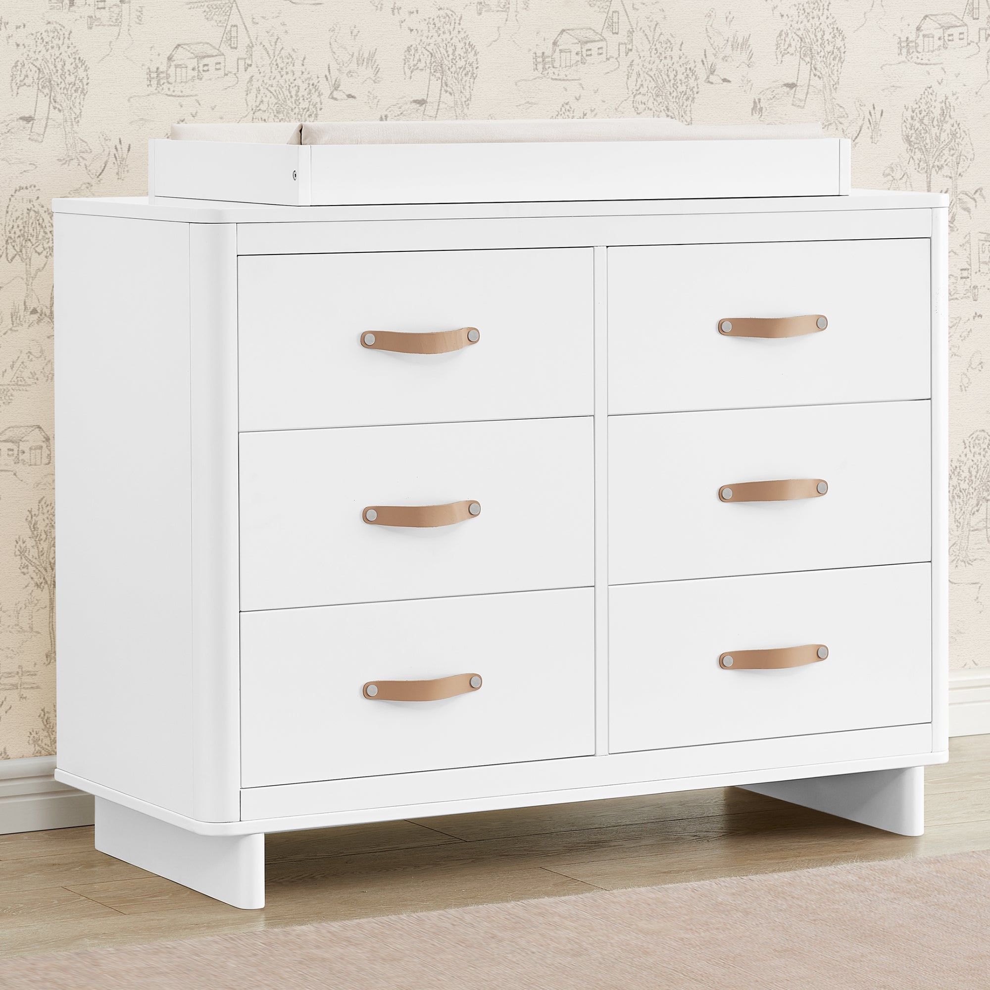 BabyGap Skye 6-Drawer Dresser with Interlocking Drawers - Nursery Storage Solution for Baby Clothes, Diapers & Essentials