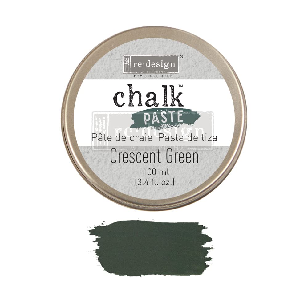 Crescnt GR Chalk Paste - Crescent Green, Non-Toxic & Washable Chalk Paint for DIY Crafts, Chalkboards & Home Decor | Perfect for Kids' Art Projects, Classroom Activities & Creative Wall Designs