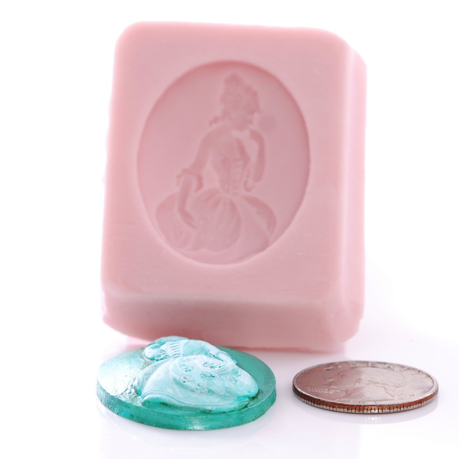 Victorian Lady Cameo Silicone Mold - Food Safe for Fondant, Chocolate, Candy, Resin, Polymer Clay - DIY Jewelry Making & Craft Supplies - Perfect for Cake Decorating, Candy Making, and Handmade Jewelry