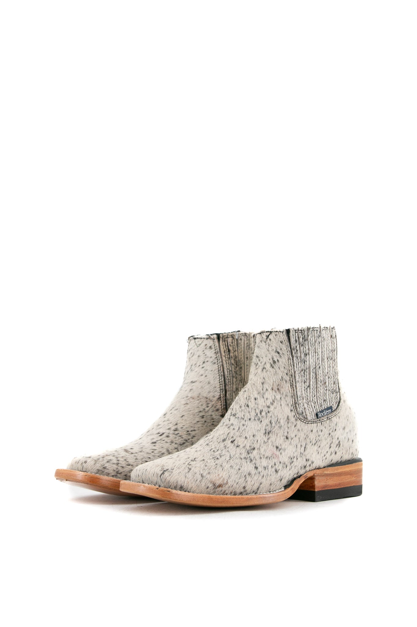 Women's Cowhide Square Toe Ankle Boots - Size 5 - Comfortable & Stylish Western Booties for Fall/Winter - Perfect for Casual Outfits, Office Wear & Date Nights