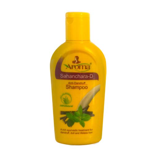 Aroma Sahanchara-D Anti Dandruff Shampoo for Men & Women - Scalp Treatment for Dry, Itchy Scalp & Flakes - Sulfate-Free & Natural Ingredients - Perfect for Daily Hair Care & Scalp Health