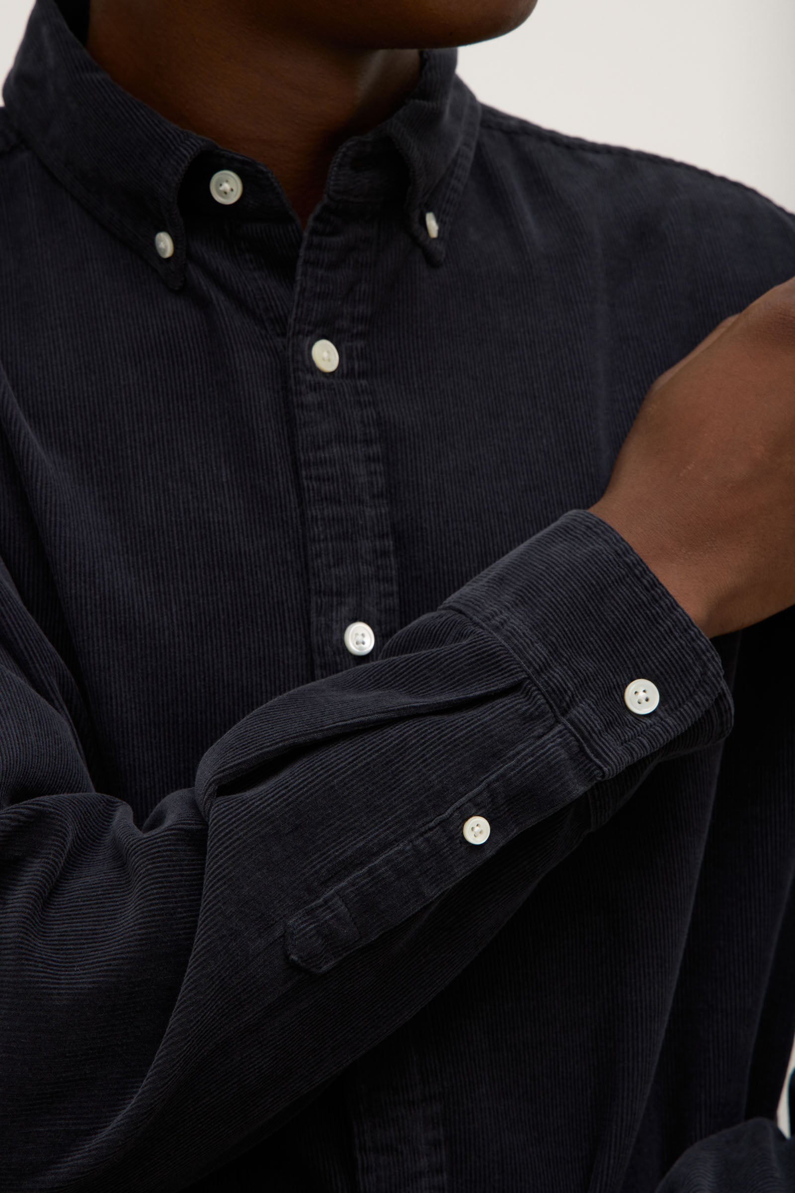 Premium Long Sleeve Cotton Shirt for Men - True Navy Blue - Perfect for Office Wear & Casual Outfits