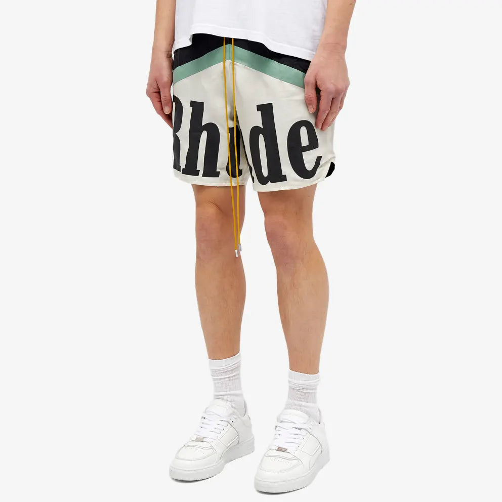 Rhude Logo Drawstring Shorts for Men - Stylish & Comfortable Casual Wear for Summer, Gym, and Street Fashion