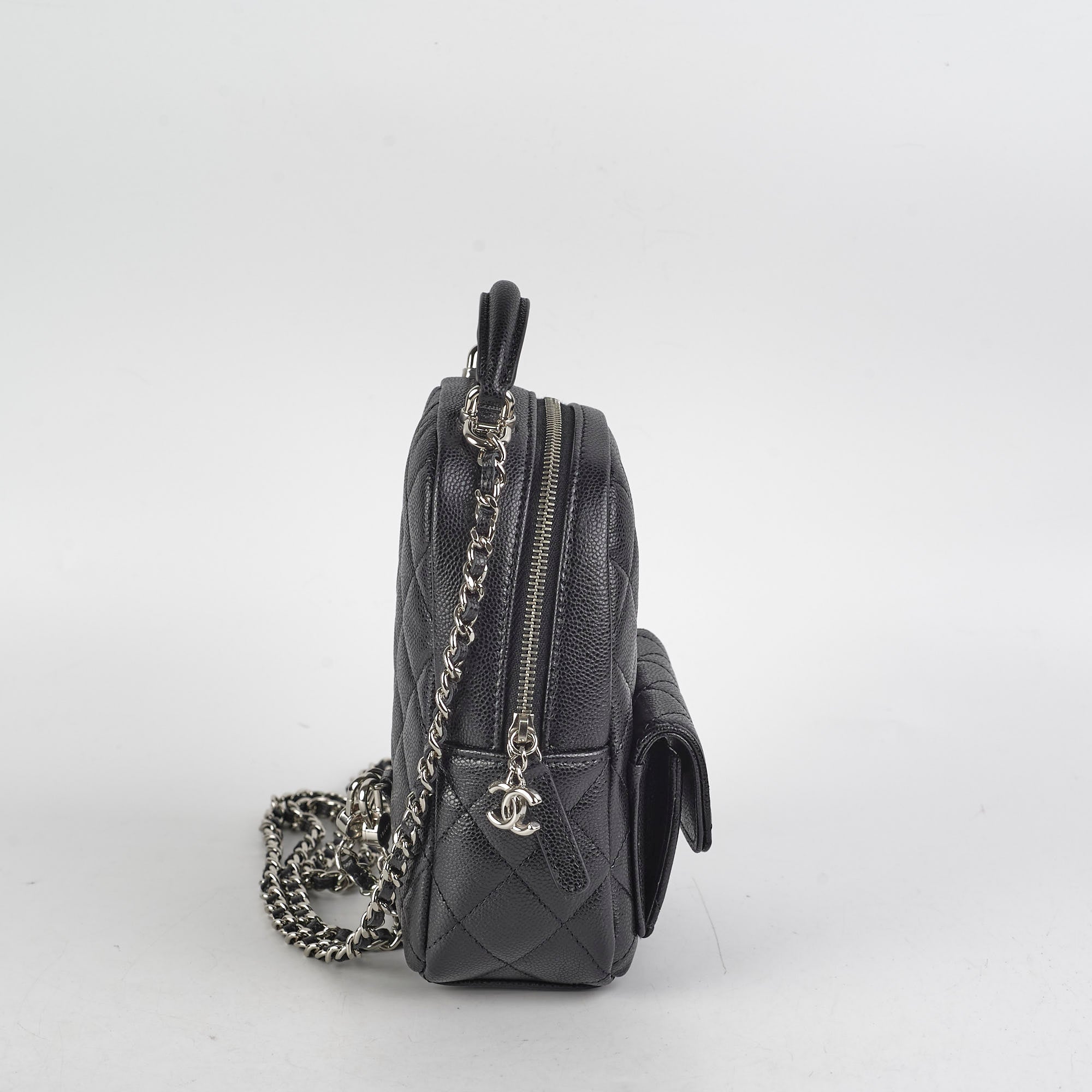 Chanel Mini Backpack in Caviar Leather - Black Luxury Crossbody Bag for Women | Perfect for Travel, Shopping & Everyday Use