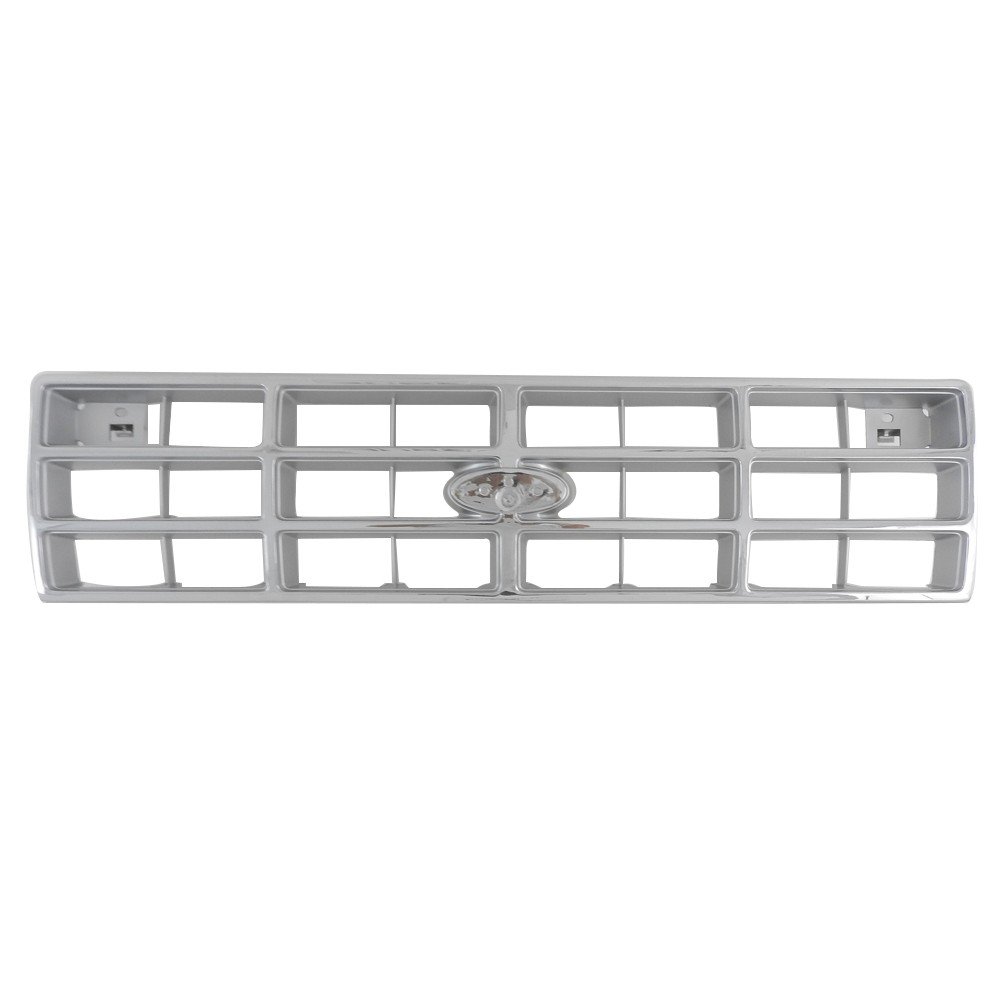 Perfit Liner New Front Chrome Silver Grille Grill Compatible With FORD Ranger Pickup Truck & Bronco II SUV - Fits FO1200150 FOTZ8200D - Upgrade Your Truck's Style for Off-Road Adventures & Daily Commutes