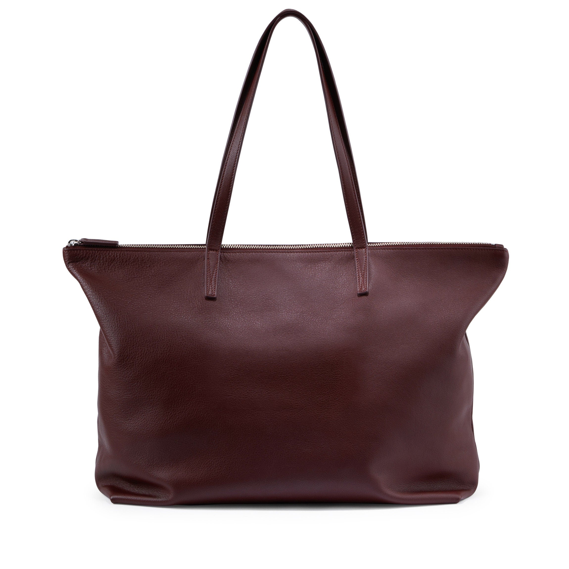 Aleena Soft Zippered Tote Bag in Bordeaux Red - Stylish & Spacious Women's Handbag for Work, Travel & Everyday Use