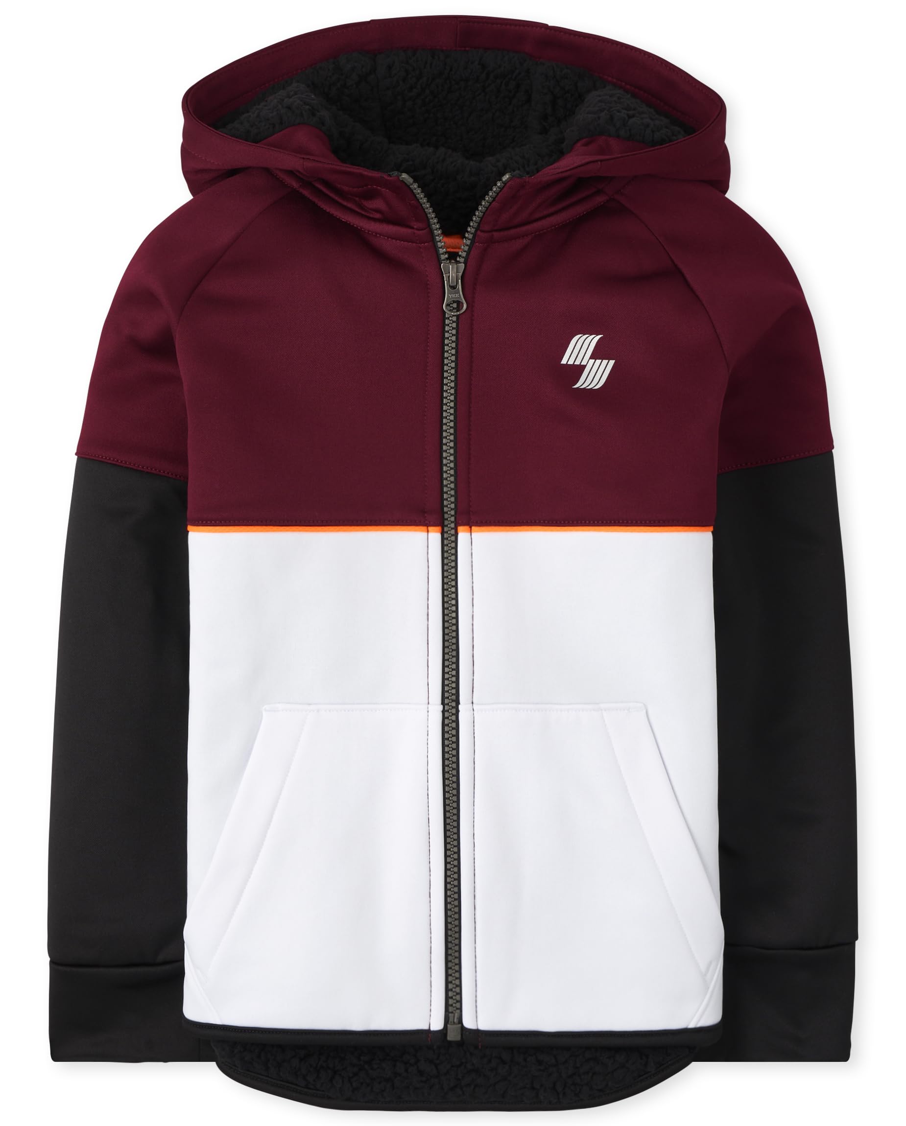 The Children's Place Boys' Colorblock Performance Zip-Up Hoodie - Athletic & Casual Wear for Active Kids | School, Playdates & Outdoor Activities
