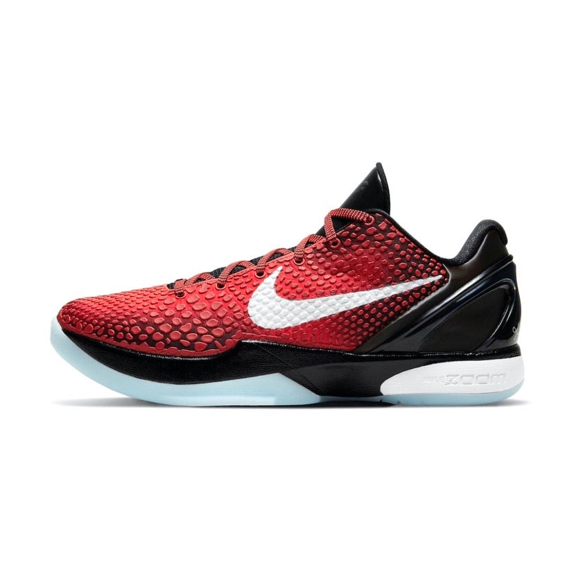 Nike Kobe 6 Protro 2021 Challenge Red Basketball Shoes - Men's High-Performance Court Sneakers for Indoor & Outdoor Play - Perfect for NBA Fans and Streetball Enthusiasts