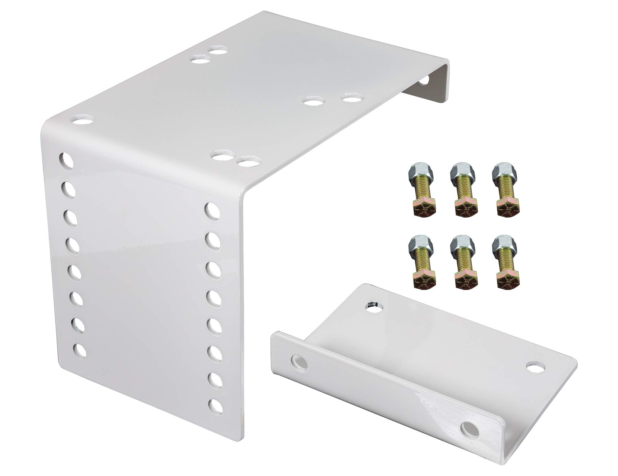 Buyers Products White Bumper Vice Mount - Heavy Duty Truck Bumper Clamp for Secure Mounting | Perfect for Work Trucks, Trailers & Off-Road Vehicles