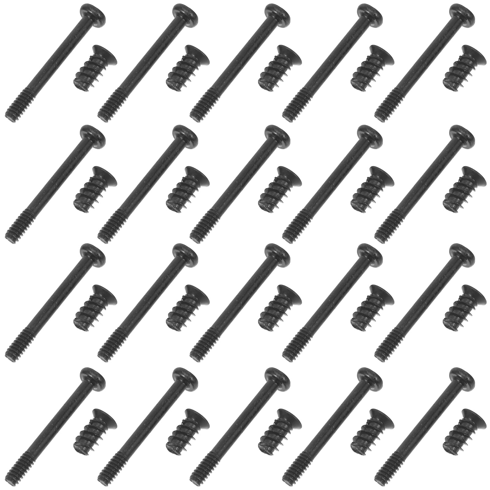 60pcs Durable Computer Cooling Fan Mount Screws Set - Long & Short Case Fan Screws for PC Build, Laptop Repair & Gaming Rig Maintenance