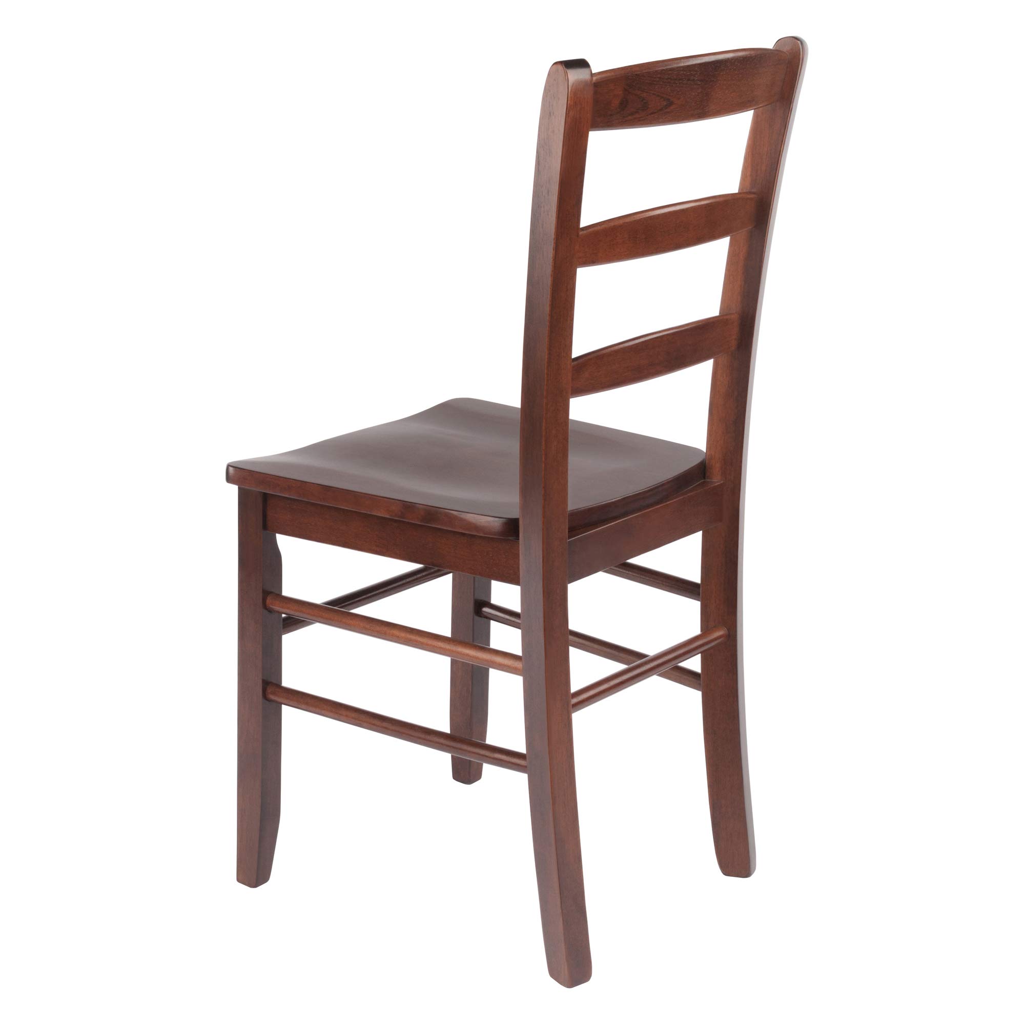 Winsome Wood Perrone 3-Piece Drop Leaf Dining Set with 2 Ladderback Chairs - Space Saving Kitchen Table for Small Apartments & Breakfast Nooks