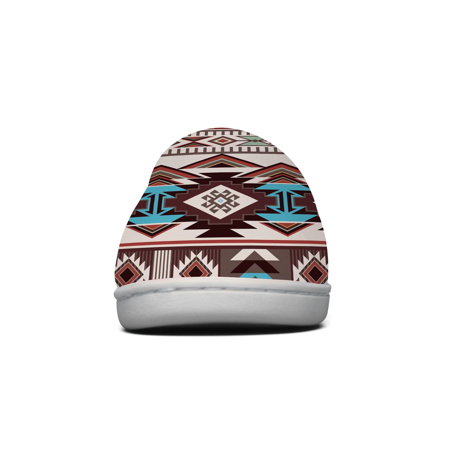 **Ciadoon Aztec Slippers for Women & Men - Memory Foam House Slippers, Fuzzy Slip-On Winter Sandals - Cozy Indoor/Outdoor Shoes for Home, Lounge & Gifting**