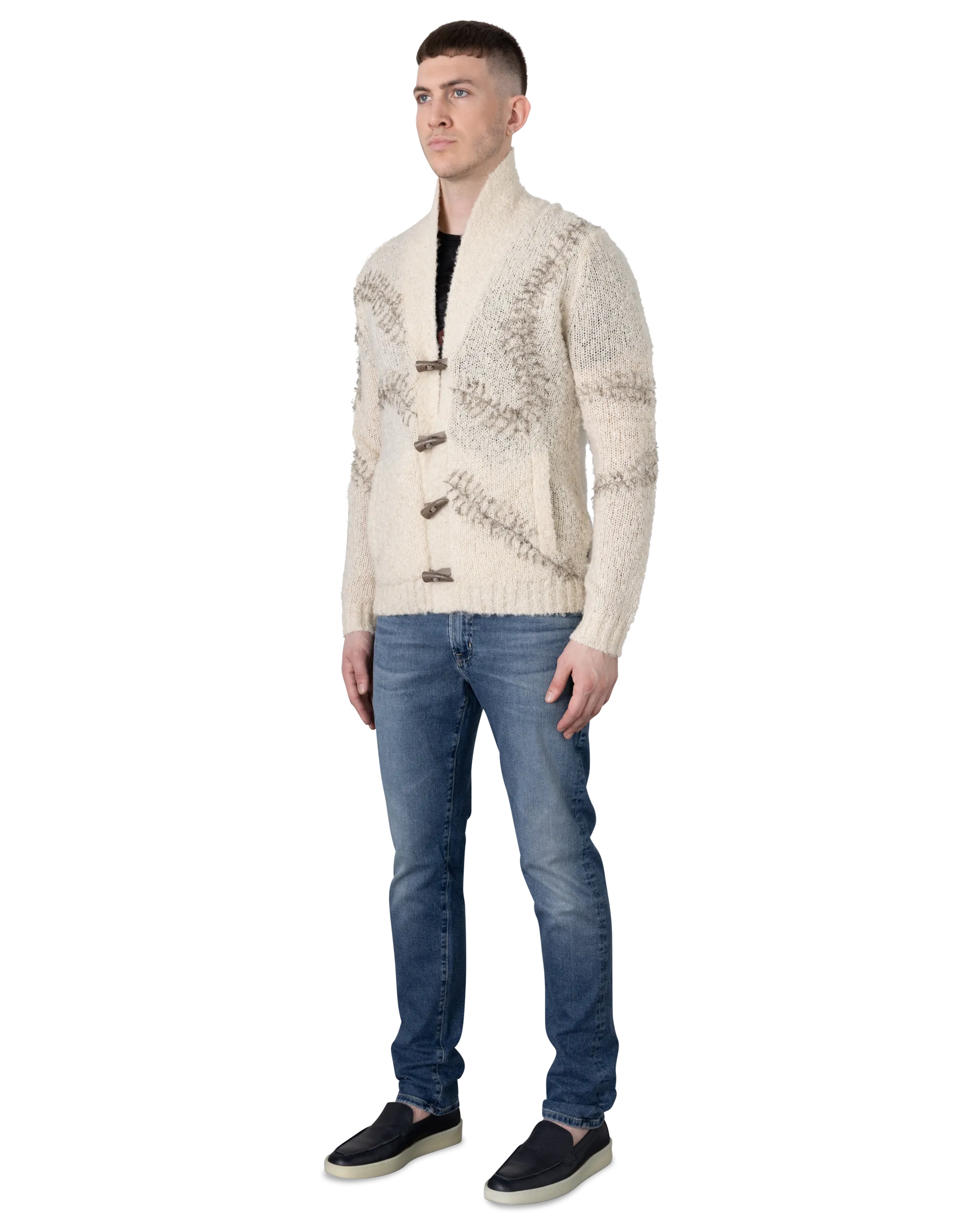 Oswald Toggle Button Cardigan for Women - Cozy Knit Sweater with Wooden Buttons - Perfect for Fall & Winter Layering, Office Wear, and Casual Outfits