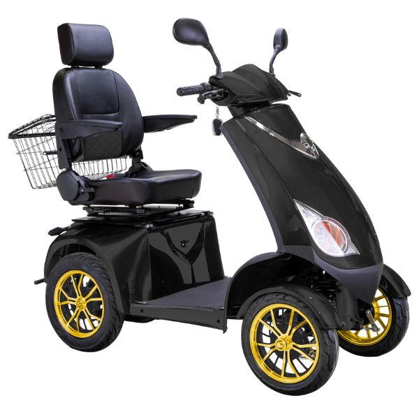 Premium Platinum Bariatric 4-Wheel Mobility Scooter for Heavy Adults - Heavy Duty Electric Wheelchair for Indoor & Outdoor Use - Ideal for Shopping, Travel, and Daily Mobility Assistance