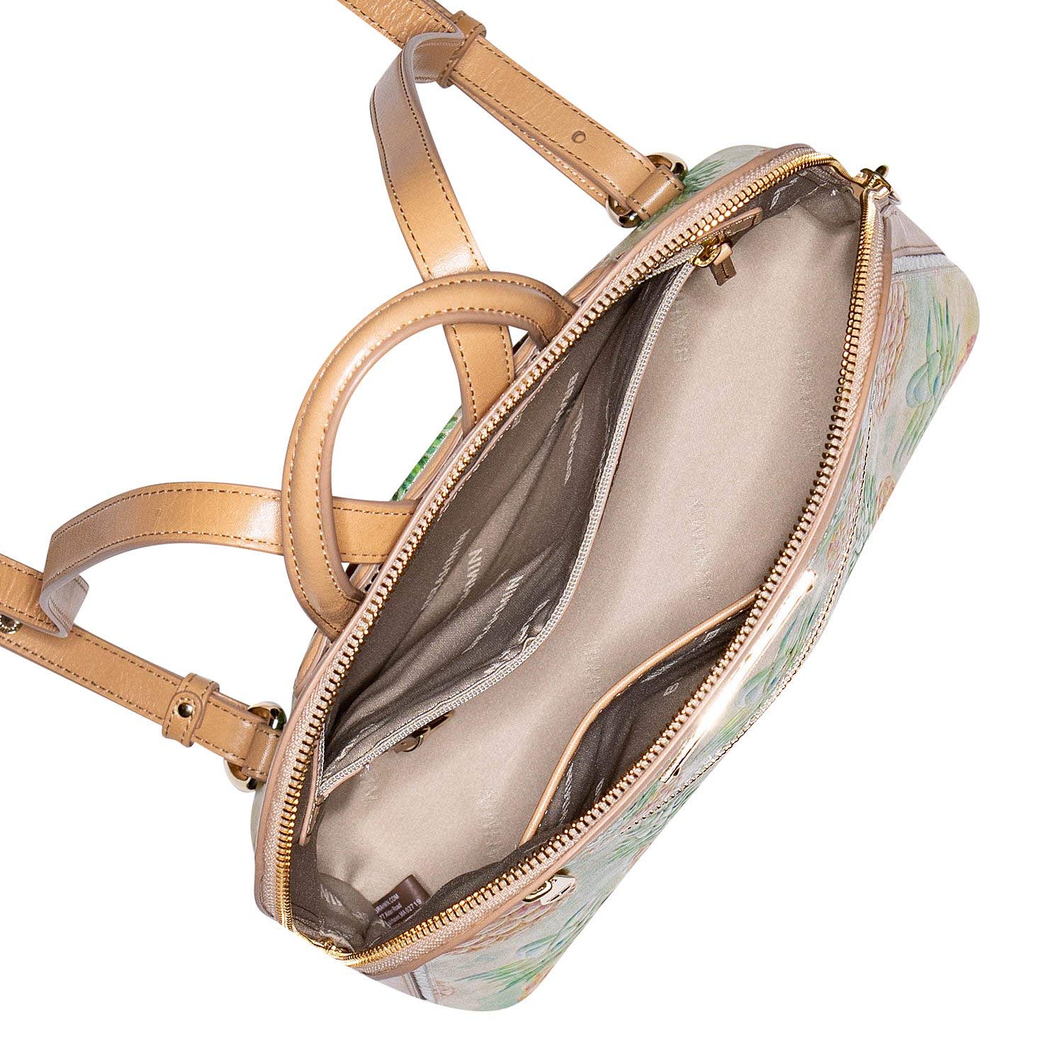 BRAHMIN Women's Pineapple Felicity Backpack - Stylish Leather Handbag for Work, Travel & Daily Use | Pompano Collection in Multi-Colored Design