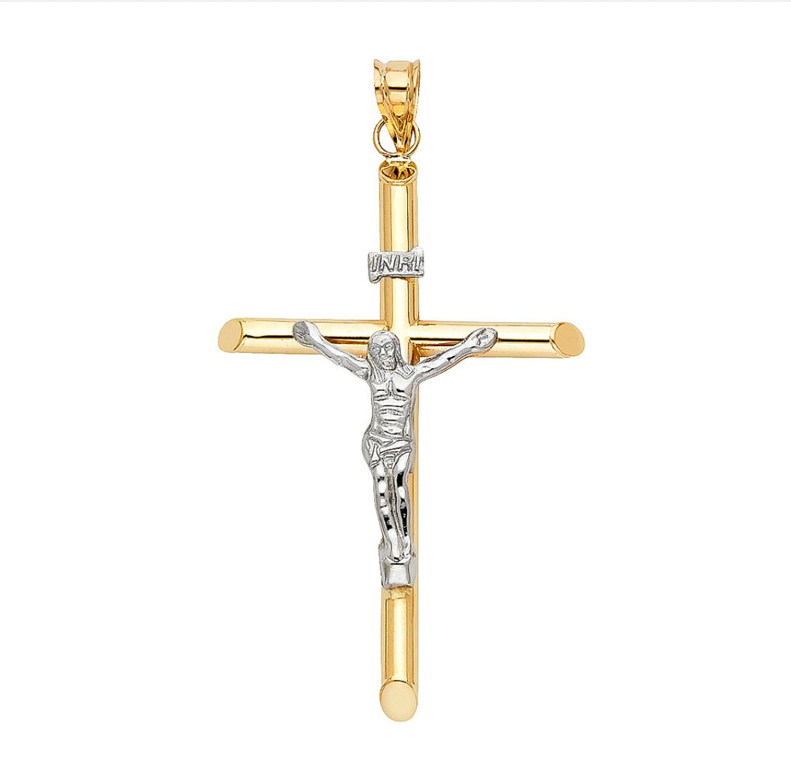 Extra Large Gold Crucifix Cross Pendant - Model 0847 | Religious Jewelry for Men & Women | Perfect for Church, Weddings & Everyday Faith Wear