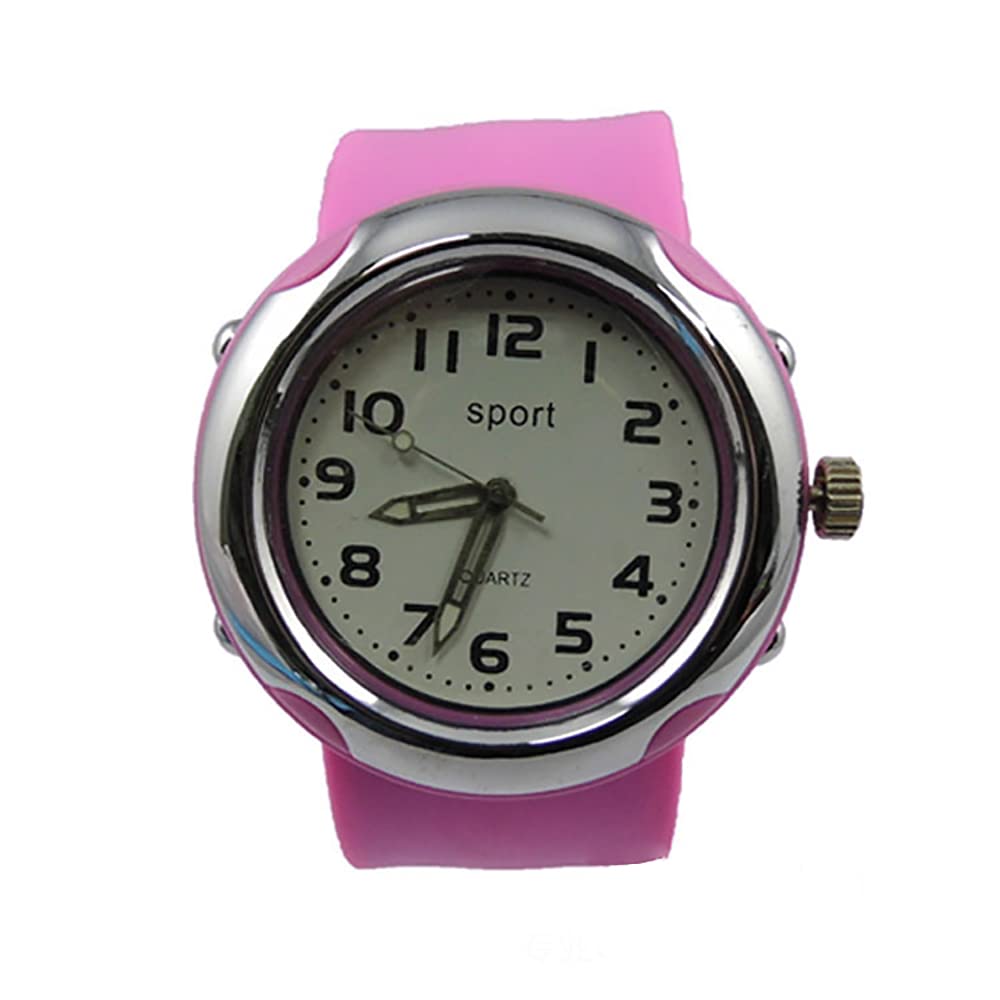 YHD Women's Silicone Fashion Quartz Sports Watch - Waterproof, Lightweight, Adjustable Strap - Perfect for Running, Gym, Workout & Casual Wear - Creative Gift Idea (Pink, Free Size)