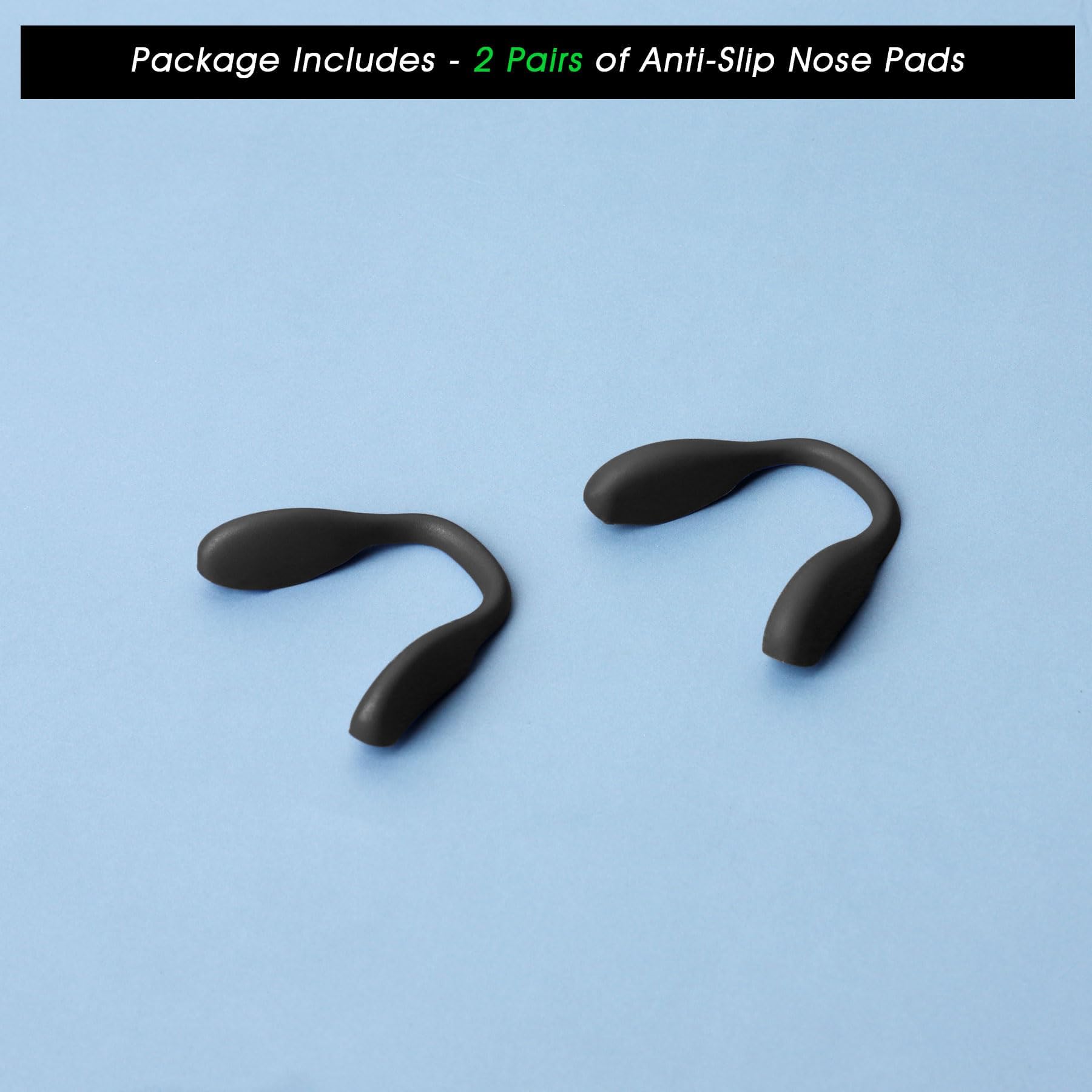 Acefrog Upgraded 2-Piece Anti-Slip Nose Pads Replacement for Oakley Split Shot OO9416, Crossrange OO9371, Targetline OO9397 OO9398 Sunglasses - Push-in Design for Secure Fit During Sports & Outdoor Activities