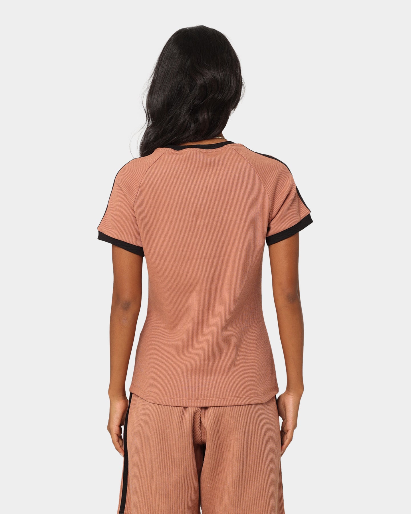 Adidas Women's 3 Stripe Slim Fit T-Shirt - Classic Casual Tee for Workout, Gym & Everyday Wear