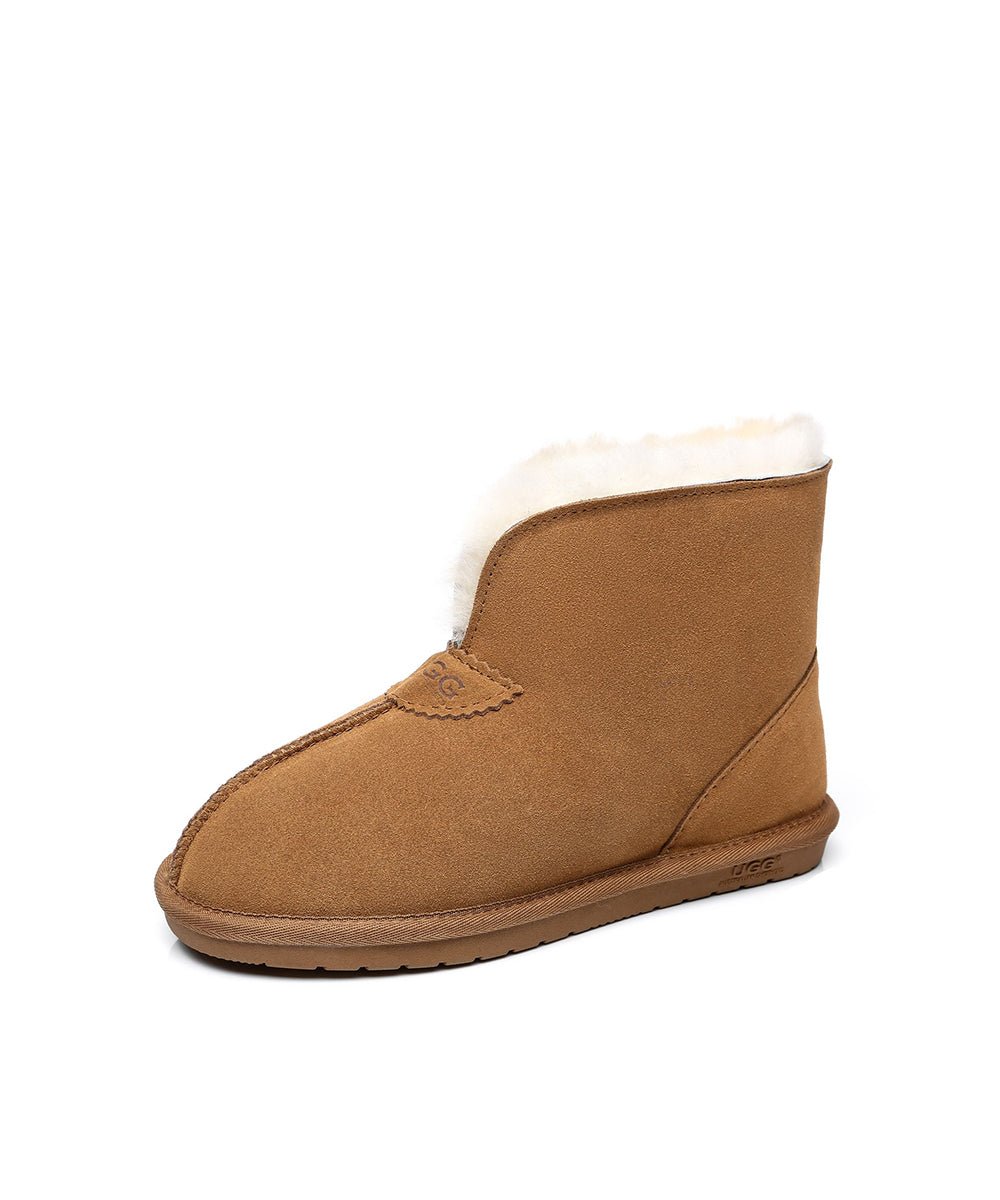 Men's Hushly UGG Slippers - Cozy Sheepskin Indoor/Outdoor House Shoes for Winter Comfort - Perfect for Home, Office & Travel