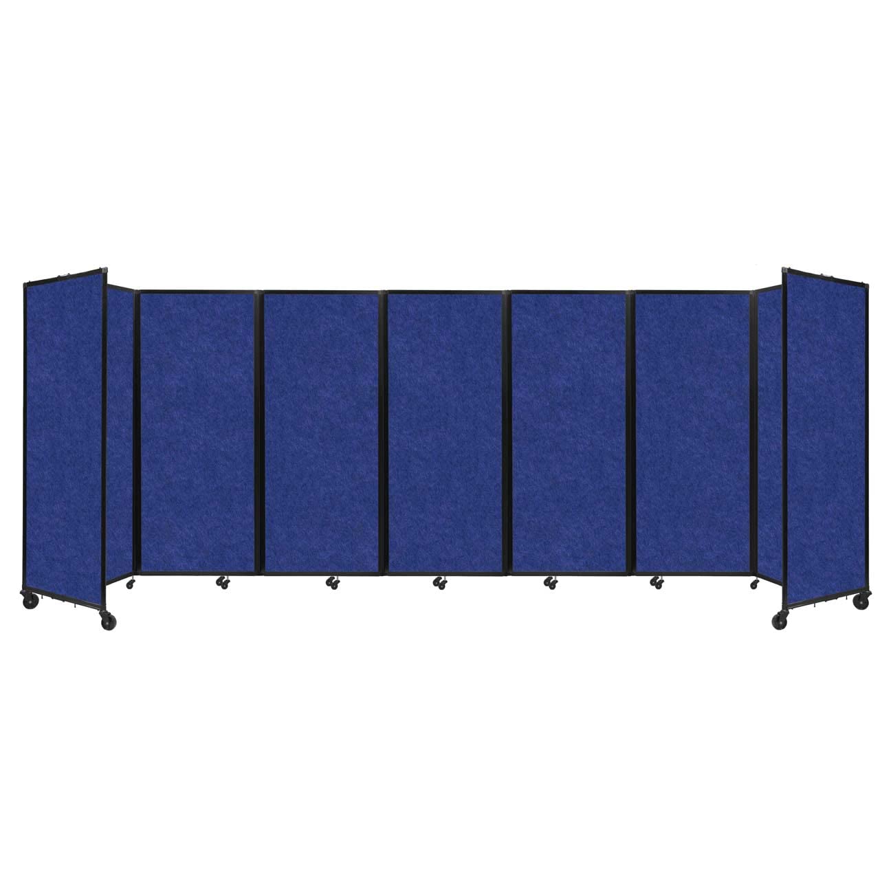 Versare 360 Portable Room Divider Privacy Screen - Freestanding Office Partition with Locking Wheels, 19'6