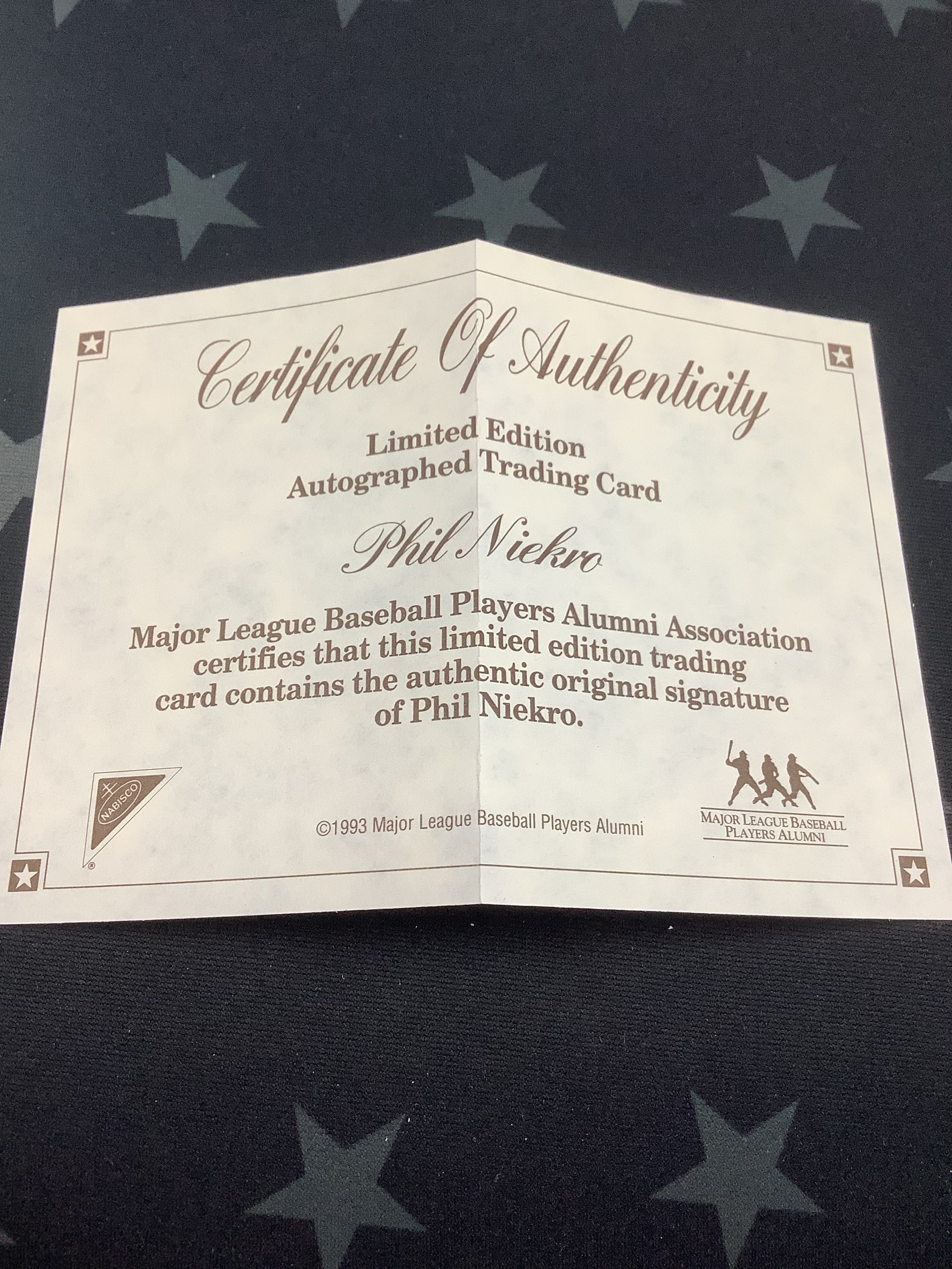 1993 Phil Niekro All-Star Game Autographed Baseball with Certificate of Authenticity (COA) - Perfect for MLB Memorabilia Collectors and Baseball Fans Display