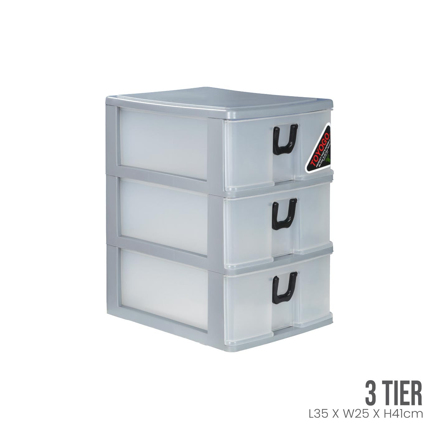 3-Tier A4 File Drawer Organizer - Heavy Duty 3B Storage Cabinet for Office, Home, or School - Perfect for Documents, Files, and Office Supplies (Model 402 3)