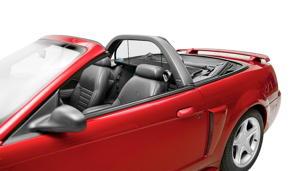 1994-2004 Ford Mustang Convertible Wind Deflector Screen - Compatible with Light/Style Bar Models - Reduce Wind Noise & Enhance Driving Comfort - Perfect for Road Trips & Open-Air Cruising