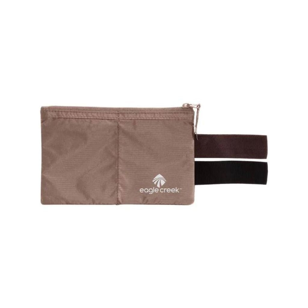 Eagle Creek Undercover Hidden Money Belt Travel Pouch - Khaki | RFID Blocking Security for Travel, Hiking & Daily Use