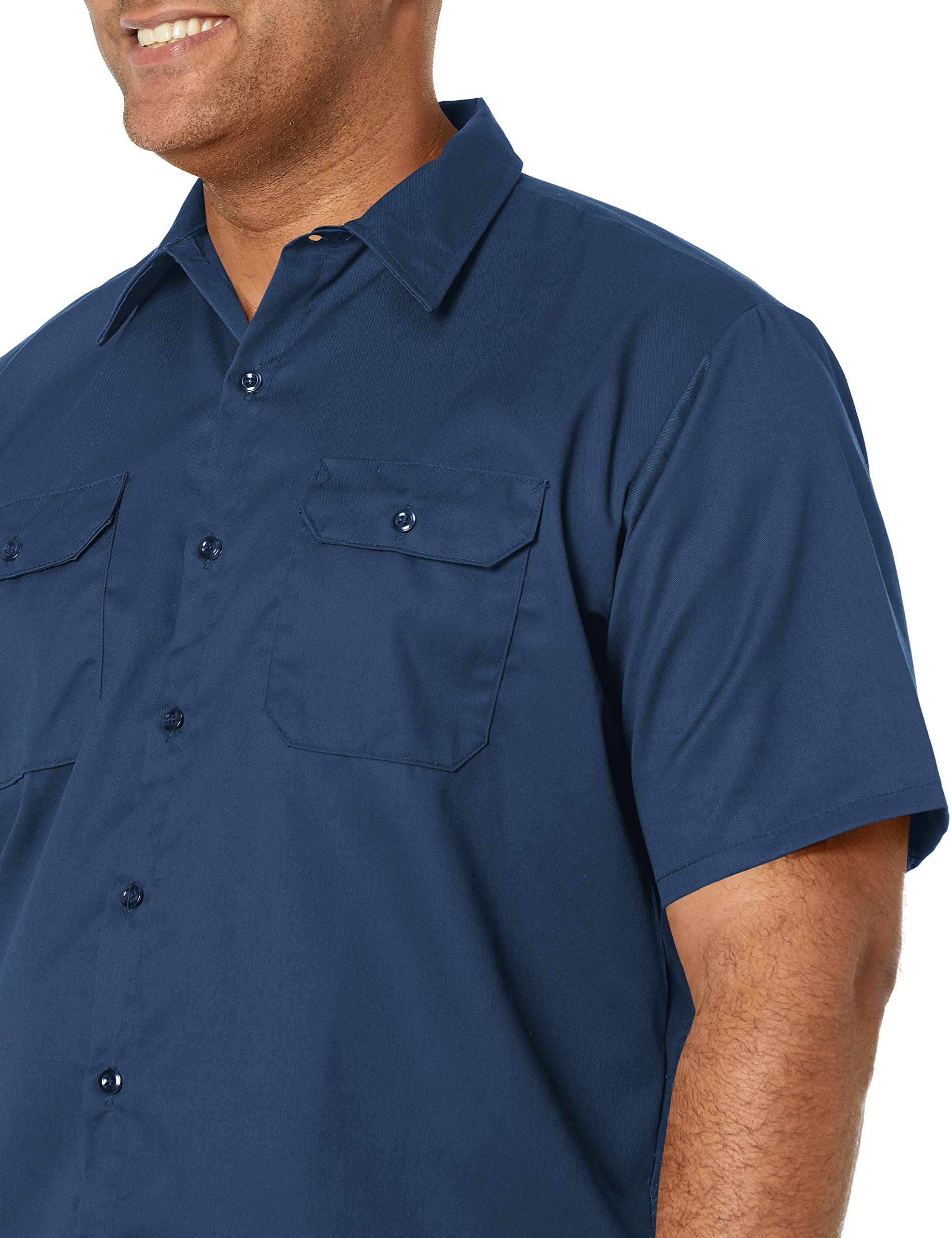 Red Kap Men's Durable Work Shirt - Heavy Duty Utility Uniform for Construction, Mechanics & Industrial Workers