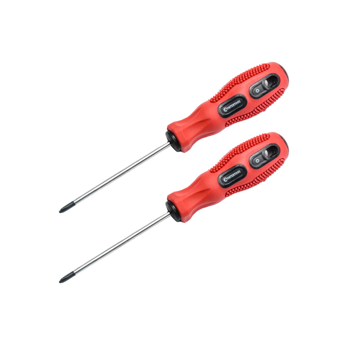 2 Pcs Magnetic Phillips Screwdriver Set - PH0, 2.95 Inch with Cushion Grip for Home & Construction (Red) - Perfect for DIY & Repair