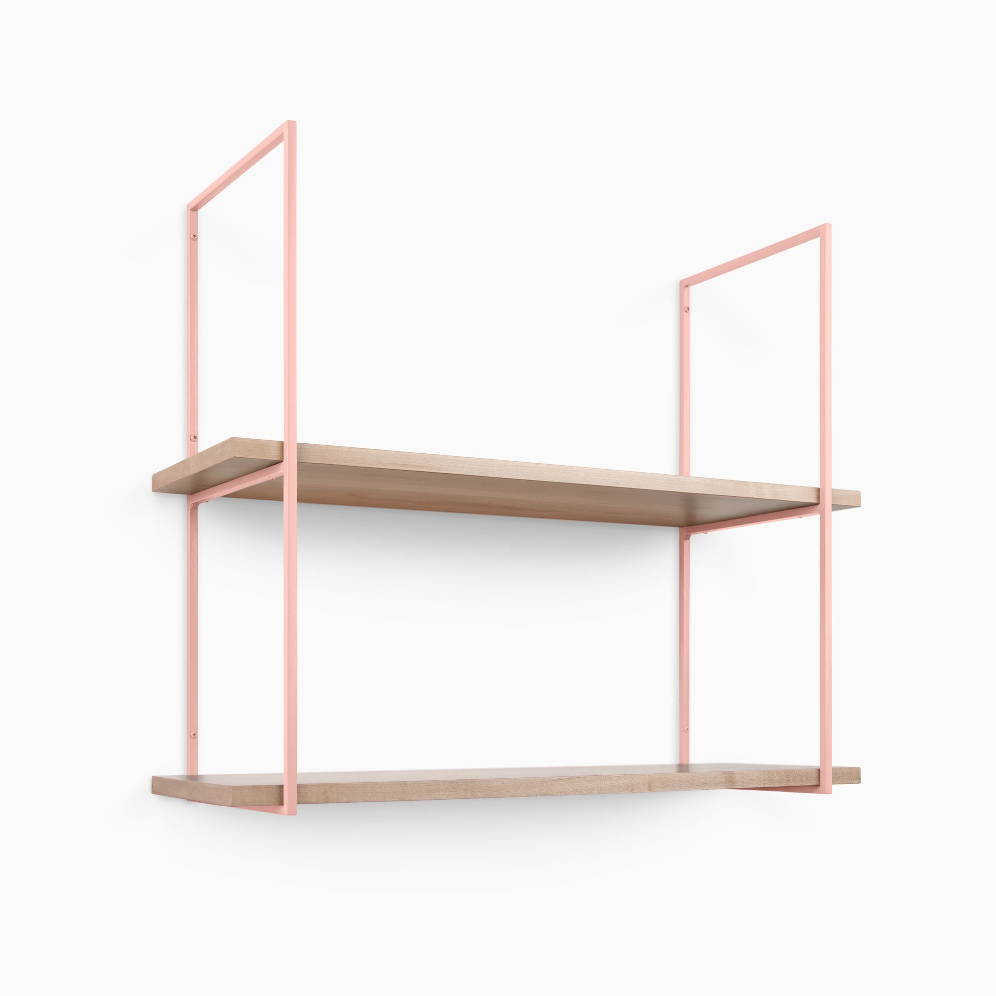 Lloyd Maple 2 Tier Wooden Shelf - Rustic Home Decor for Living Room, Bedroom & Kitchen Storage | Perfect for Organizing Books, Plants & Decorative Items