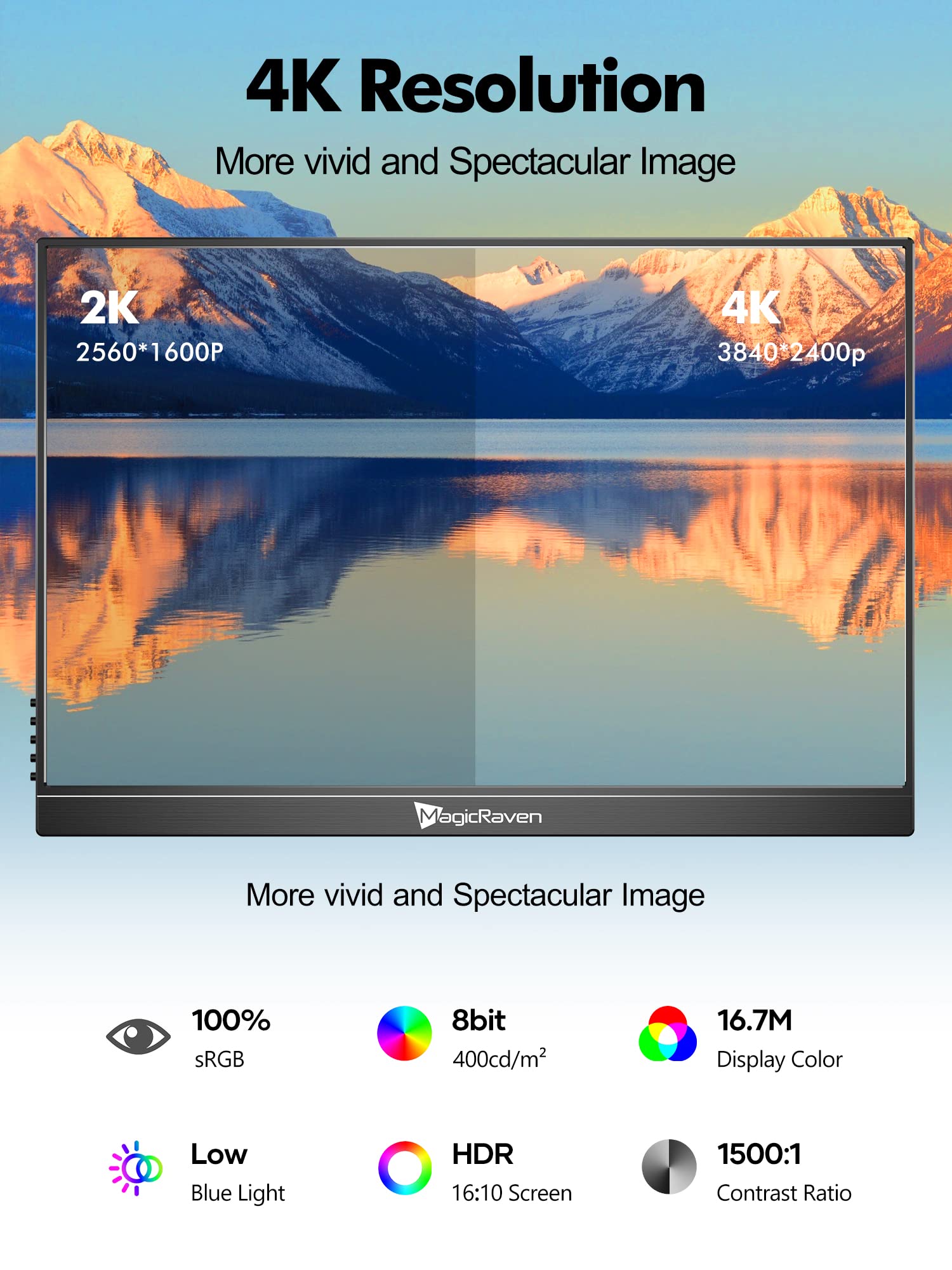 4K Portable Monitor 16