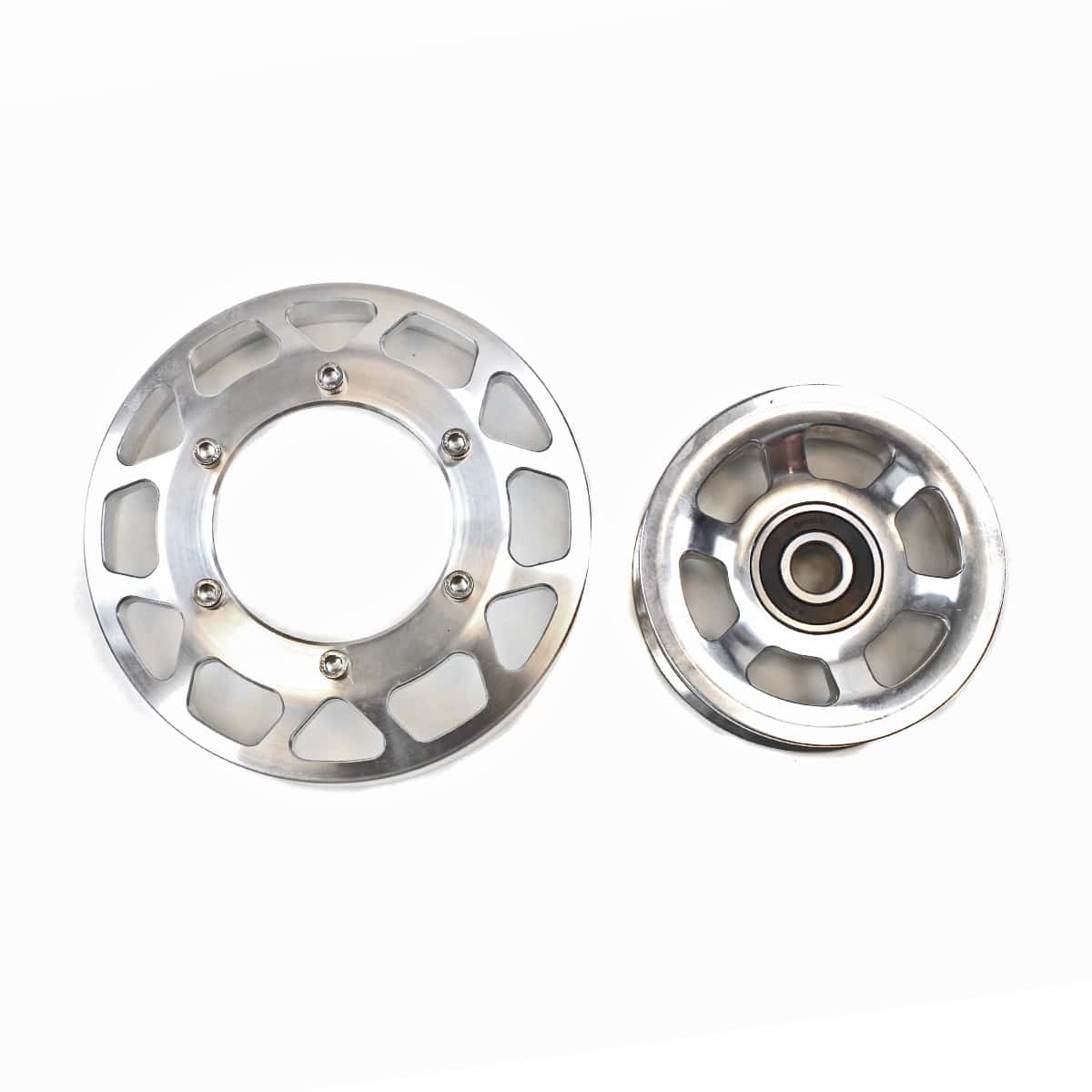 2003-2012 Cummins Billet Aluminum Pulley Kit - Clear Anodized Finish - High Performance Upgrade for Dodge Ram 2500/3500 Diesel Trucks - Perfect for Racing & Towing Applications
