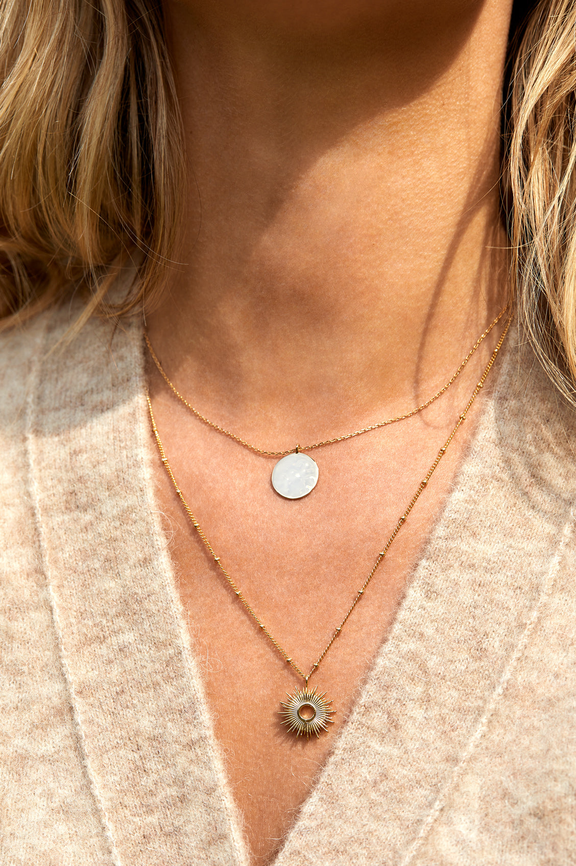 Full Sunburst Necklace - Elegant Gold Plated Pendant Jewelry for Women | Perfect for Parties, Weddings & Everyday Wear